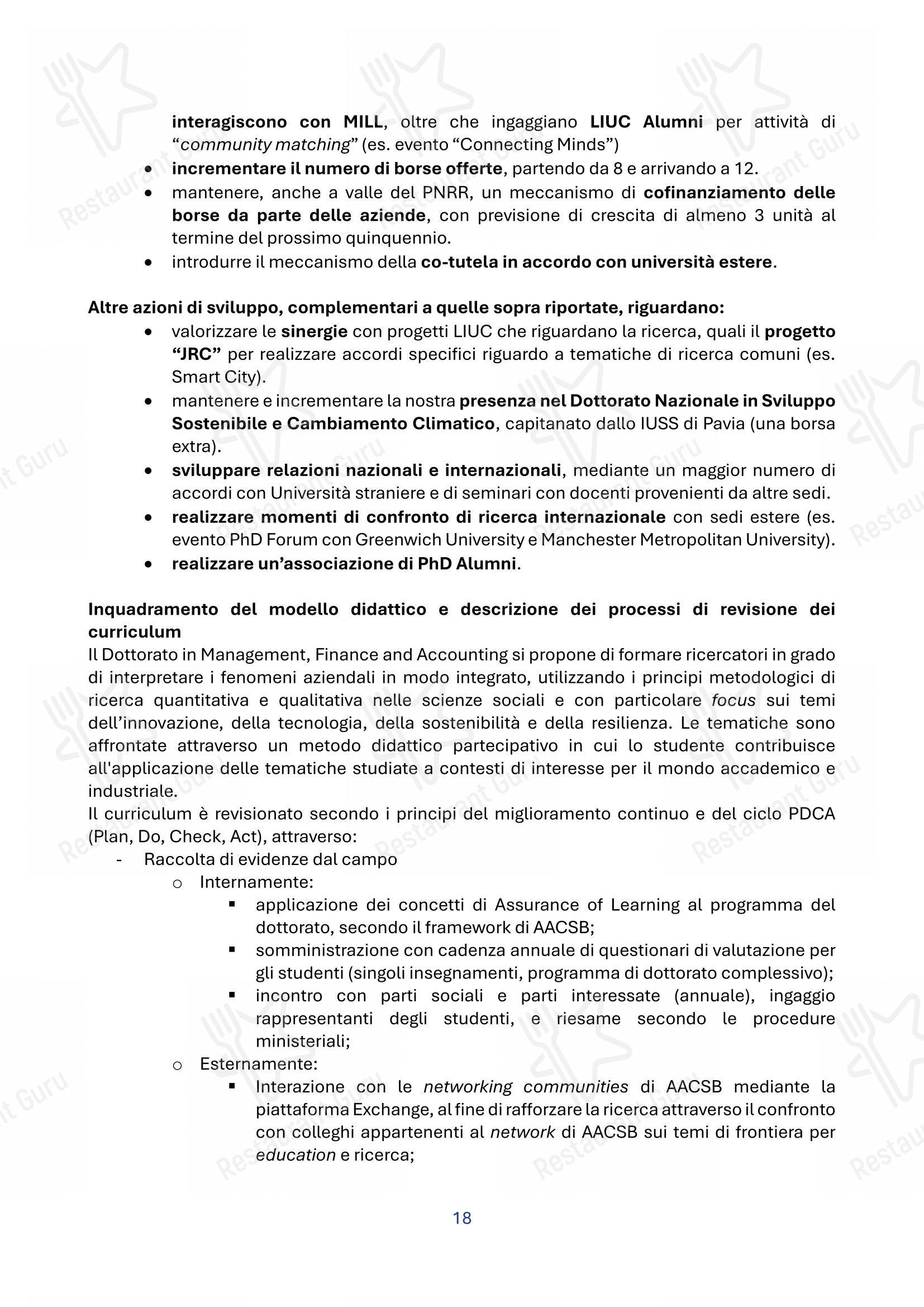 Menu di Panacea - Menu