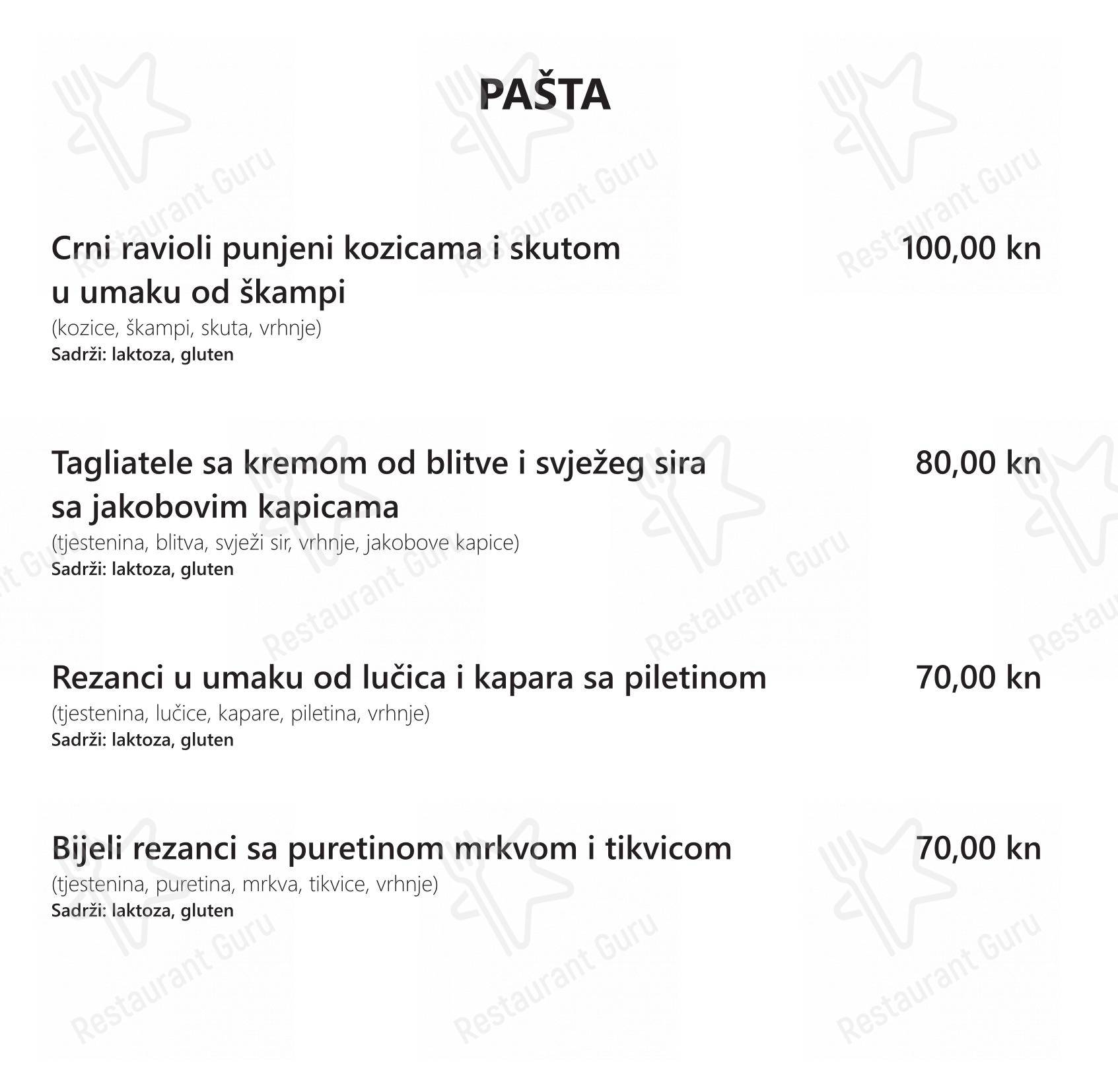Menu di Restaurant Tusculum - Menu