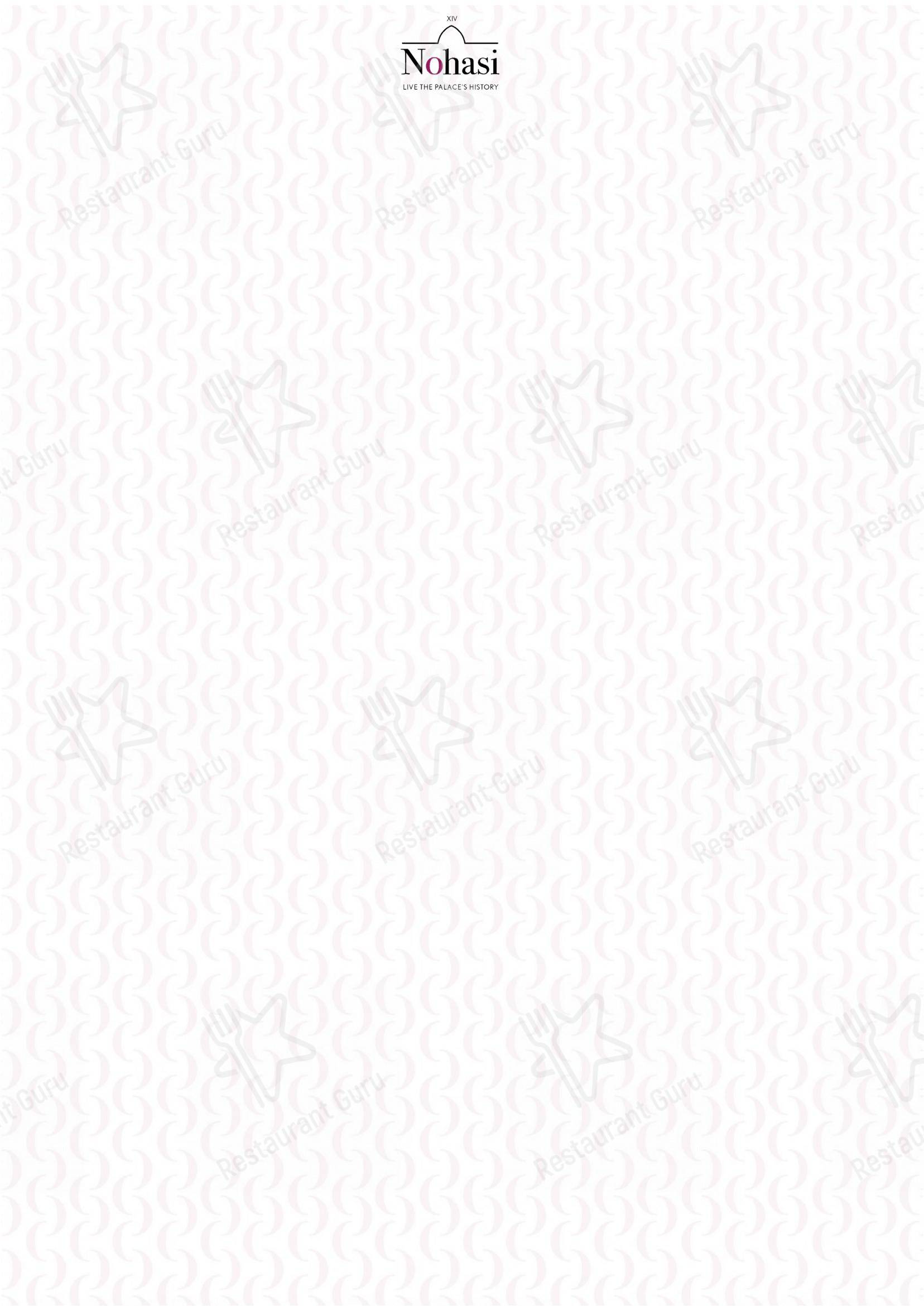Menu pour Ristorante Signoria - Menu bar