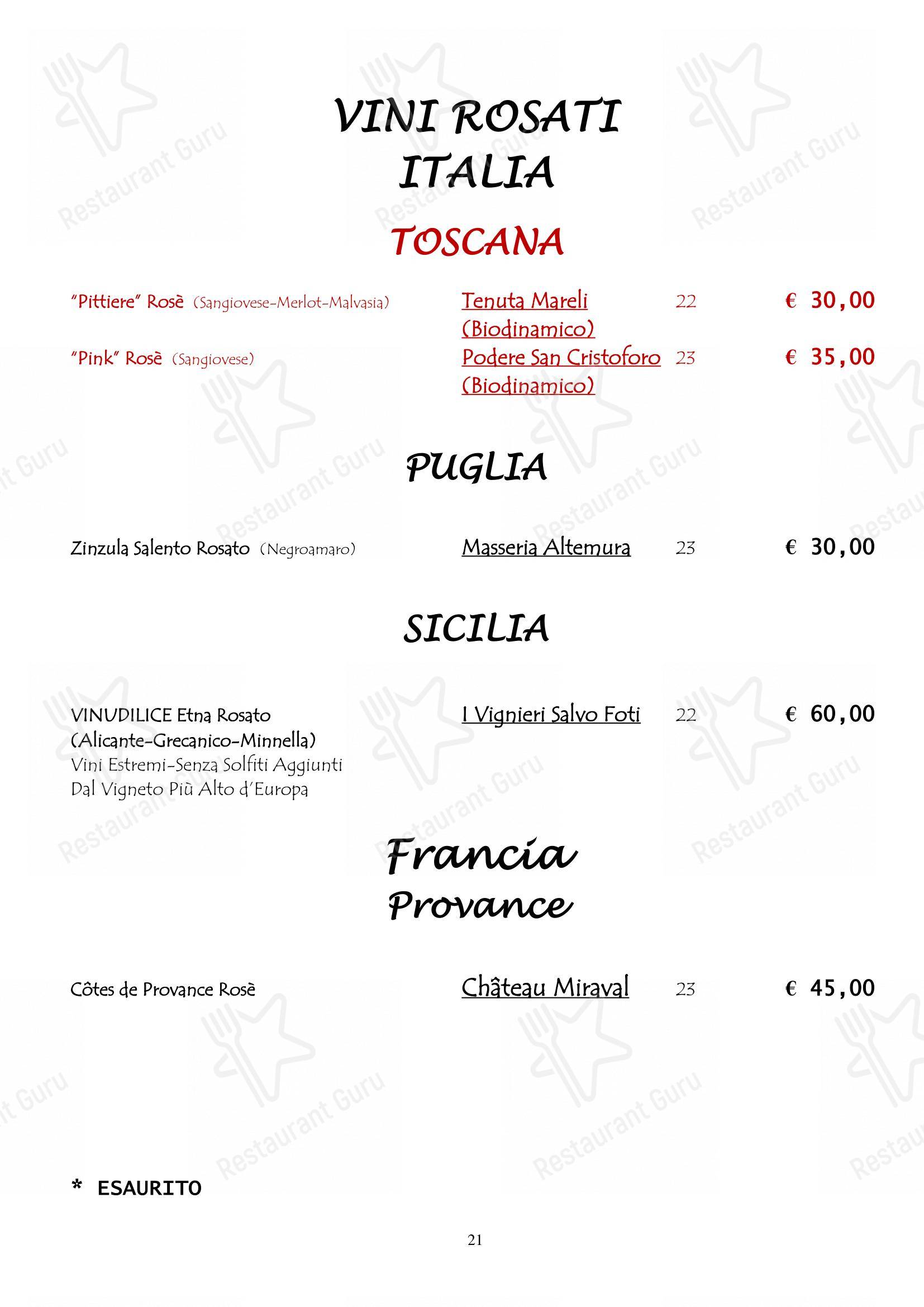 菜单 per Ristorante da Miro ristorante