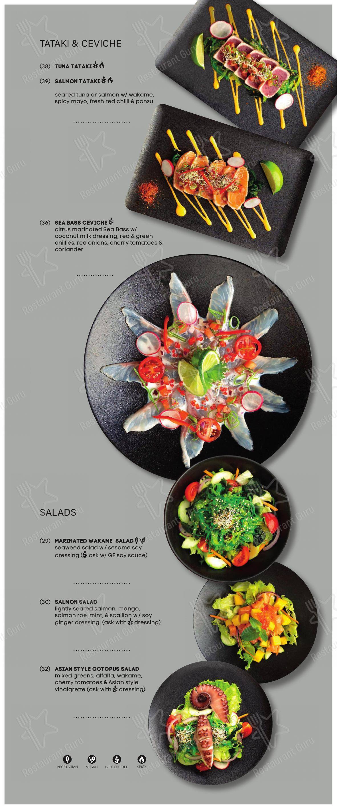 SILK - Pan-Asian Fusion and Izakaya, Split in Spalato - Menu bar