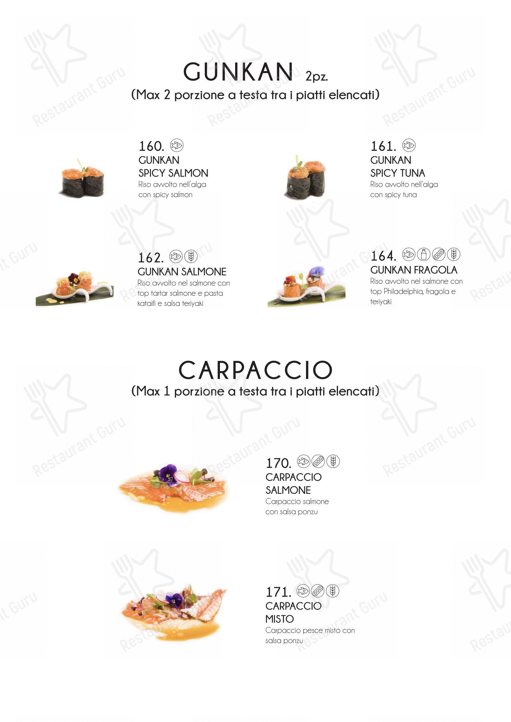 Menu per Yama Sushi Experience ristorante