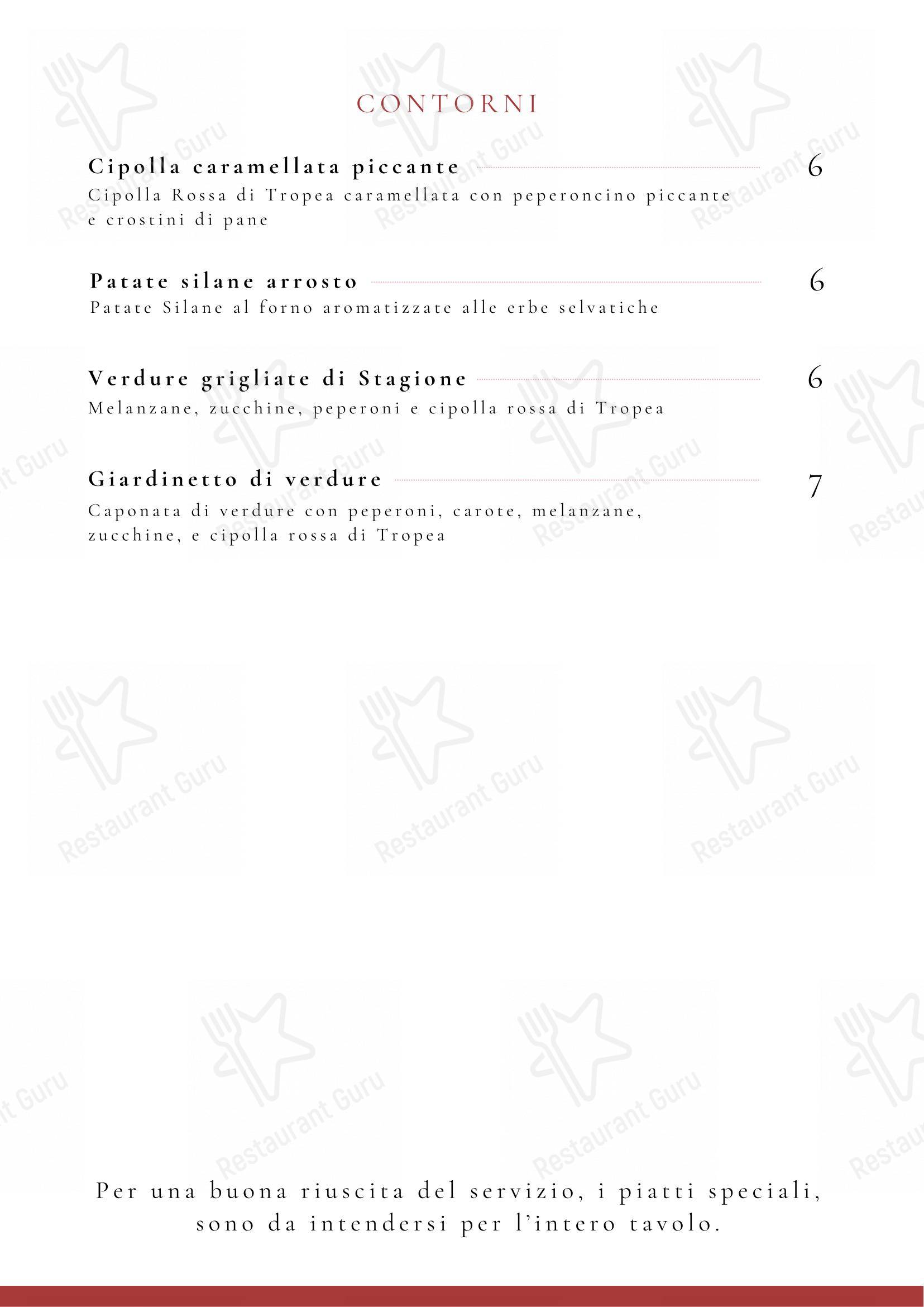 Menu bar per 3 Nodi Tropea ristorante