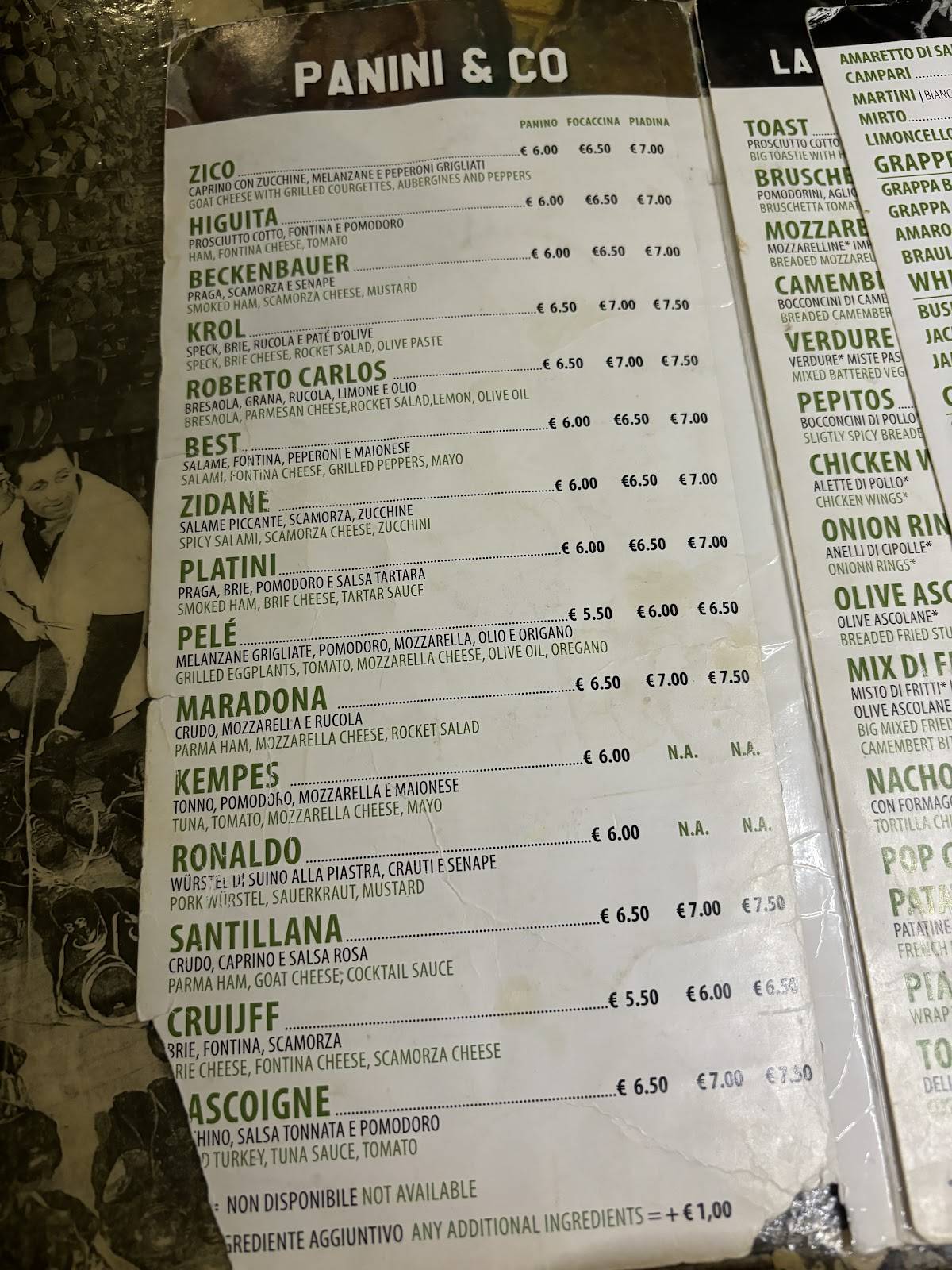 Menu di 442 Sports Pub 