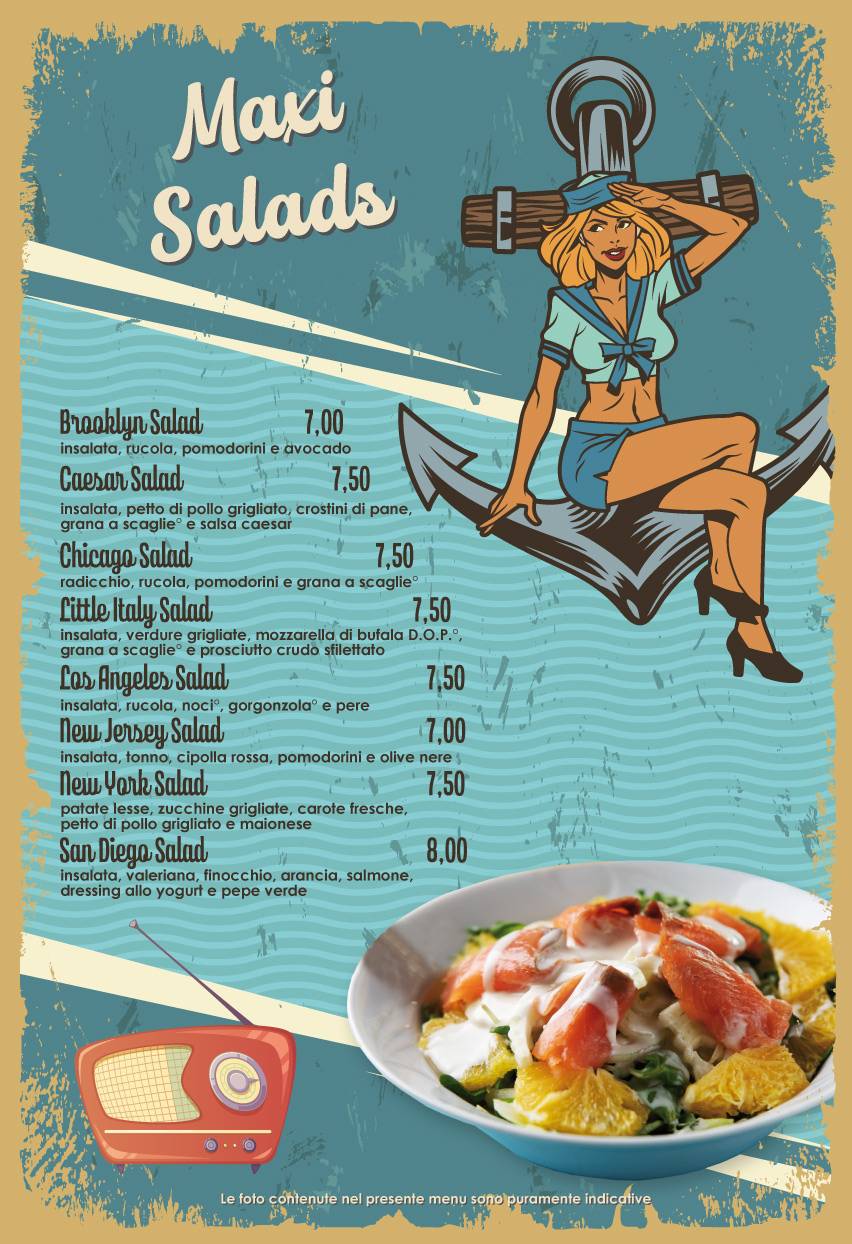 Menu di 50's ristoburger 