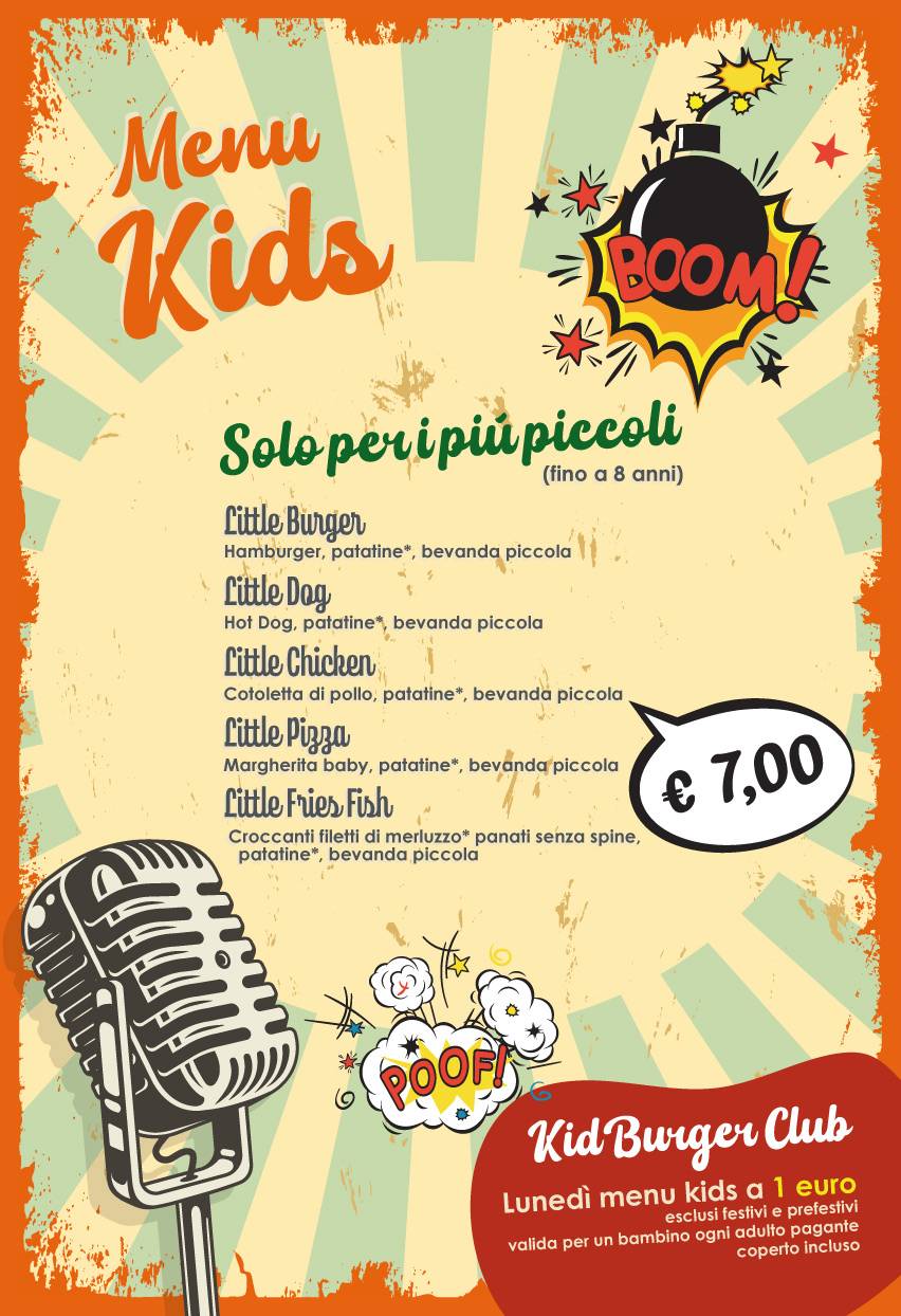 Menu di 50's ristoburger 