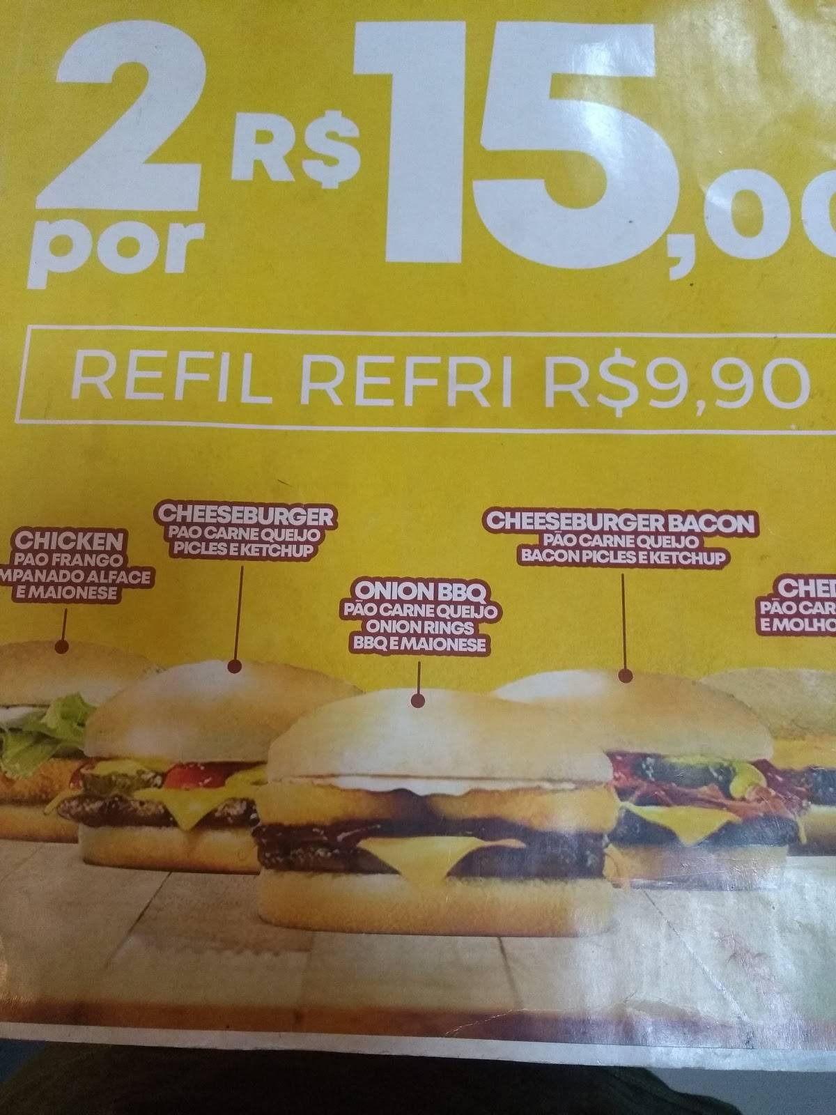 5K Burguer cardápio