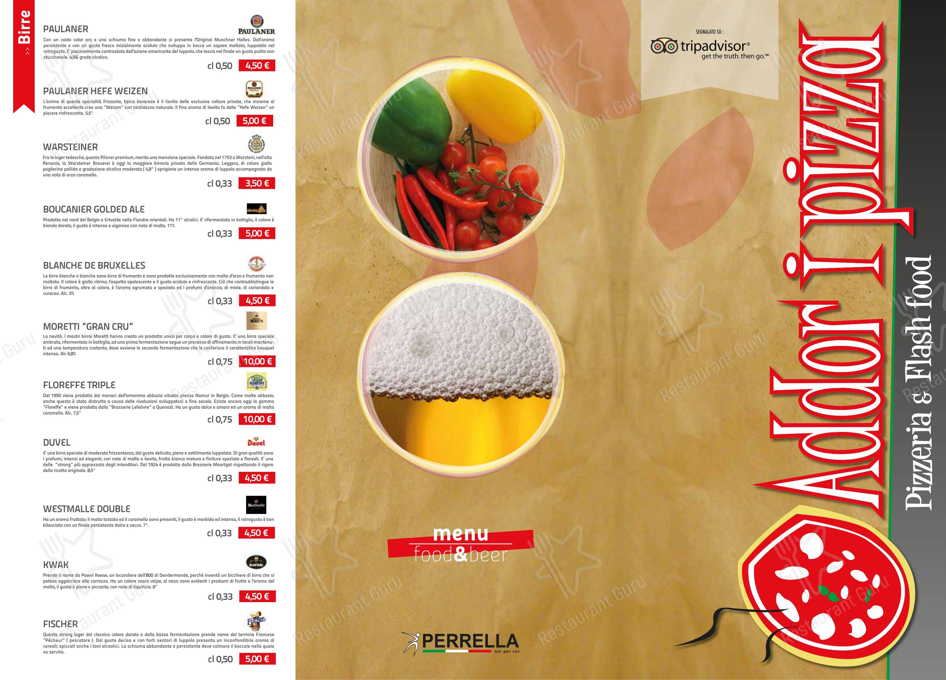 Menu per ADDOR I PIZZA SALERNO in Salerno