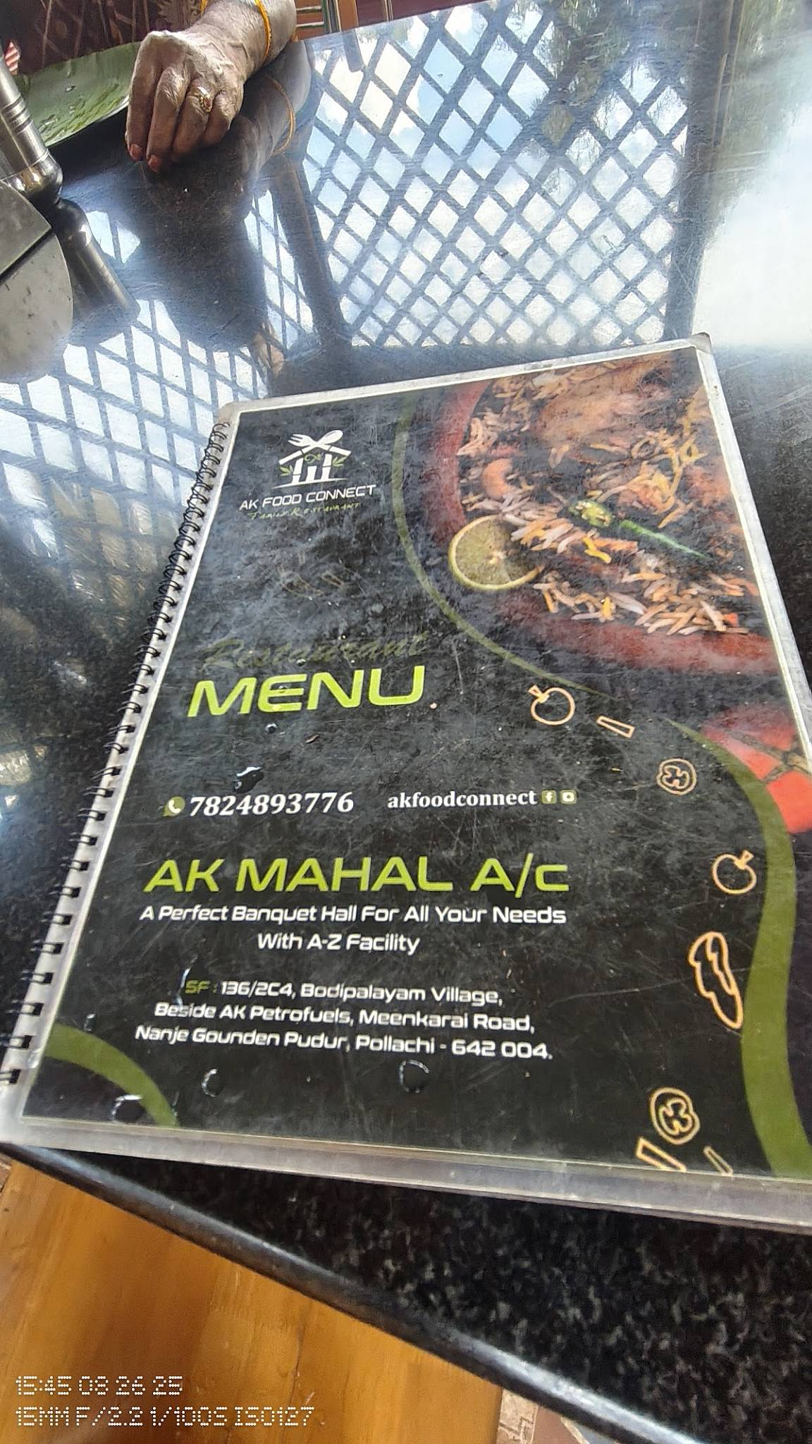AK Food Connect menu