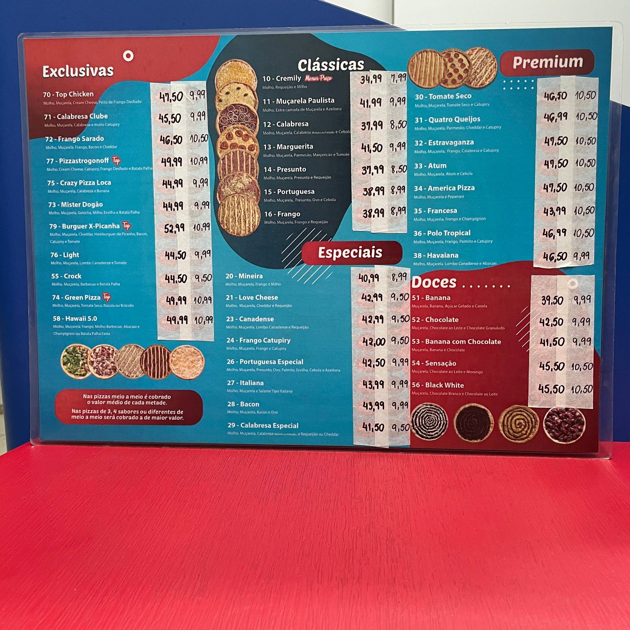AMERICA PIZZA VARGINHA cardápio
