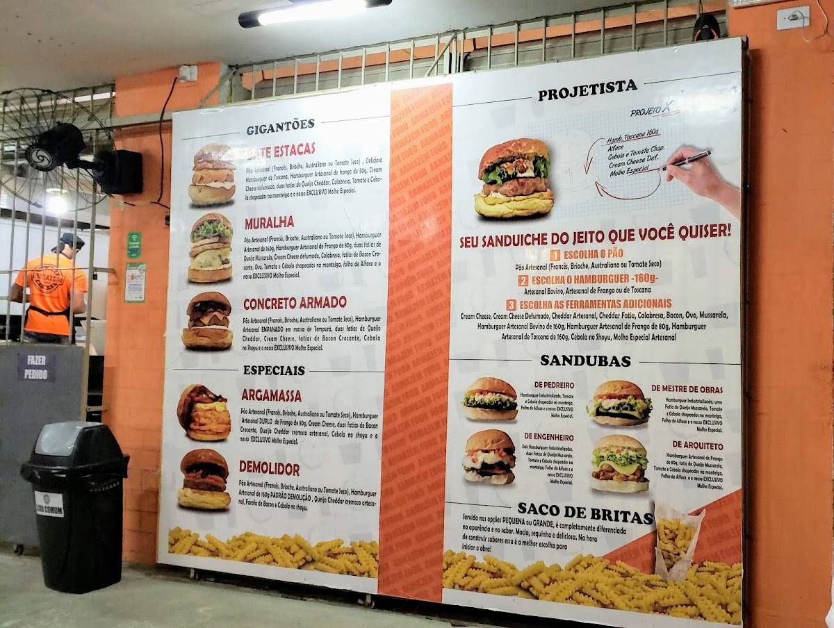 Armazém Food cardápio