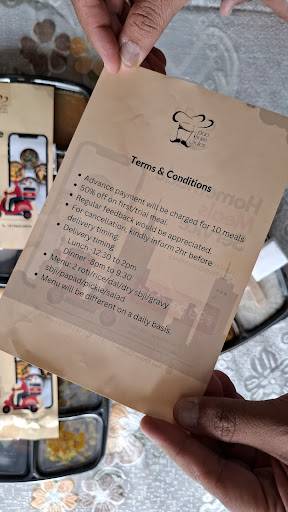 Aao Khane Chalen - Homemade Meals Service menu