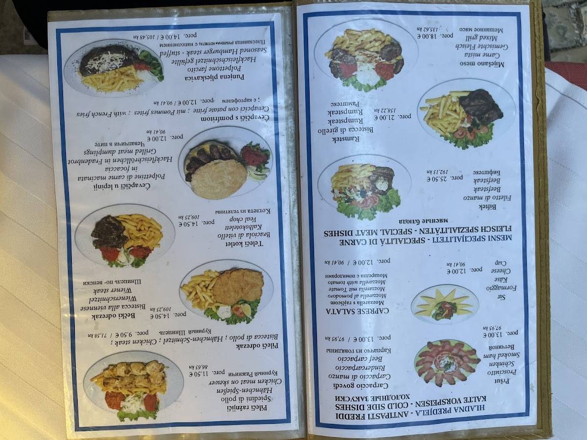 Menu di Adria Restaurant & Pizzeria 