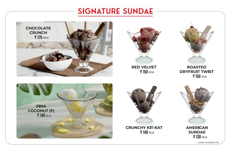 Rangoli Ice Cream Science City Ahmedabad menu