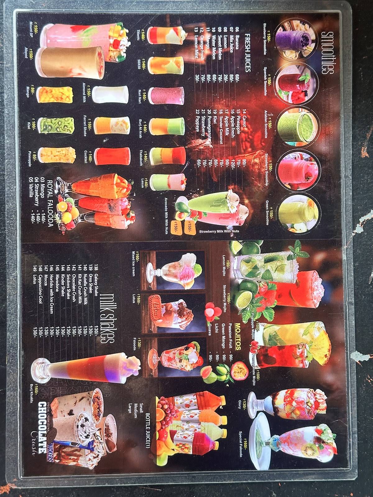 Al Reem Kottakkal menu