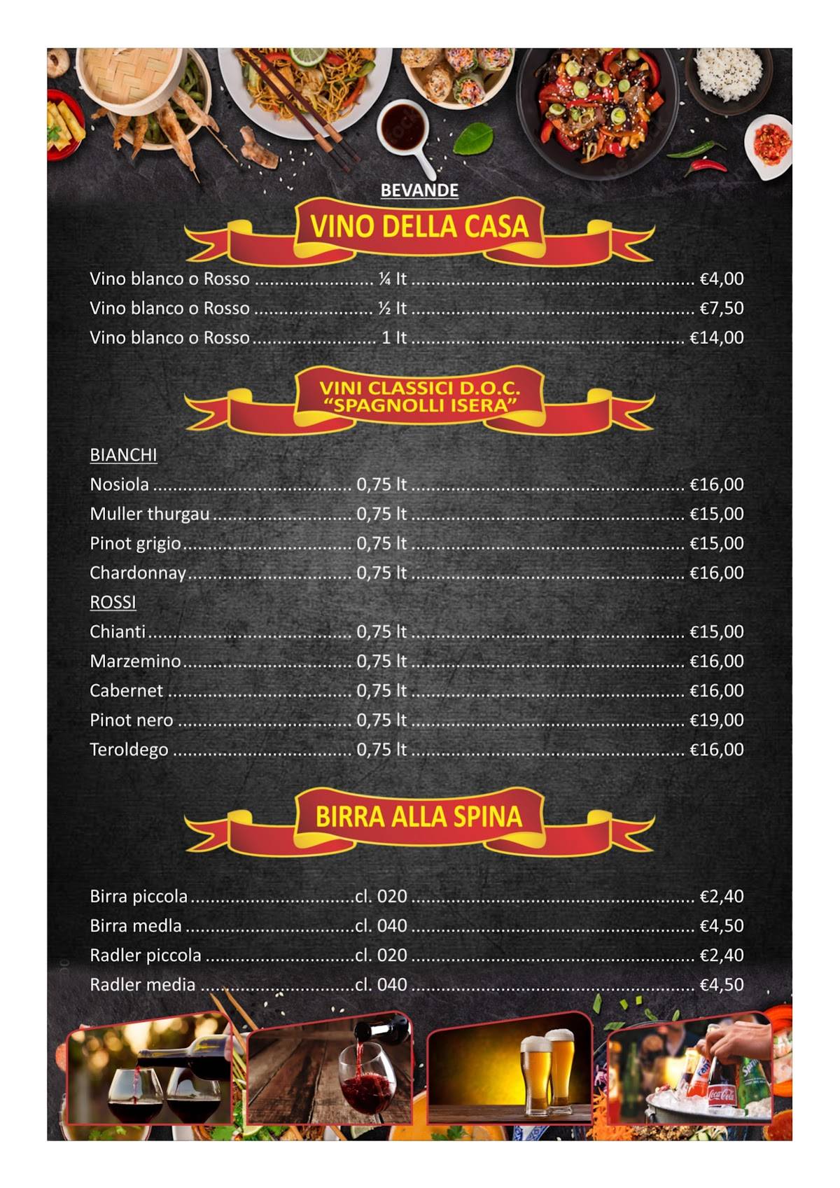 Menu di Pizzeria All'Orsetto 
