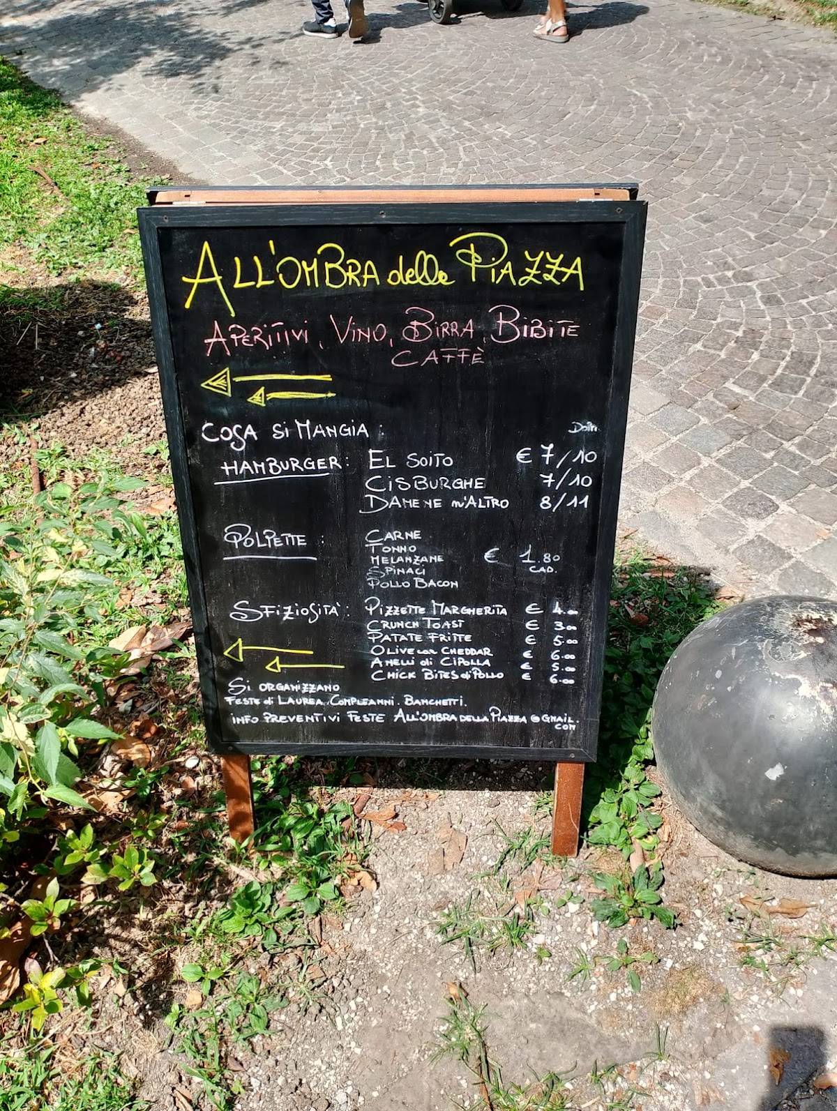 Menu di All'Ombra della Piazza - Padova 