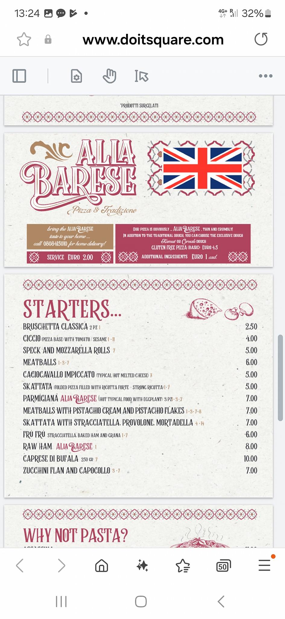 Menu di Alla Barese 