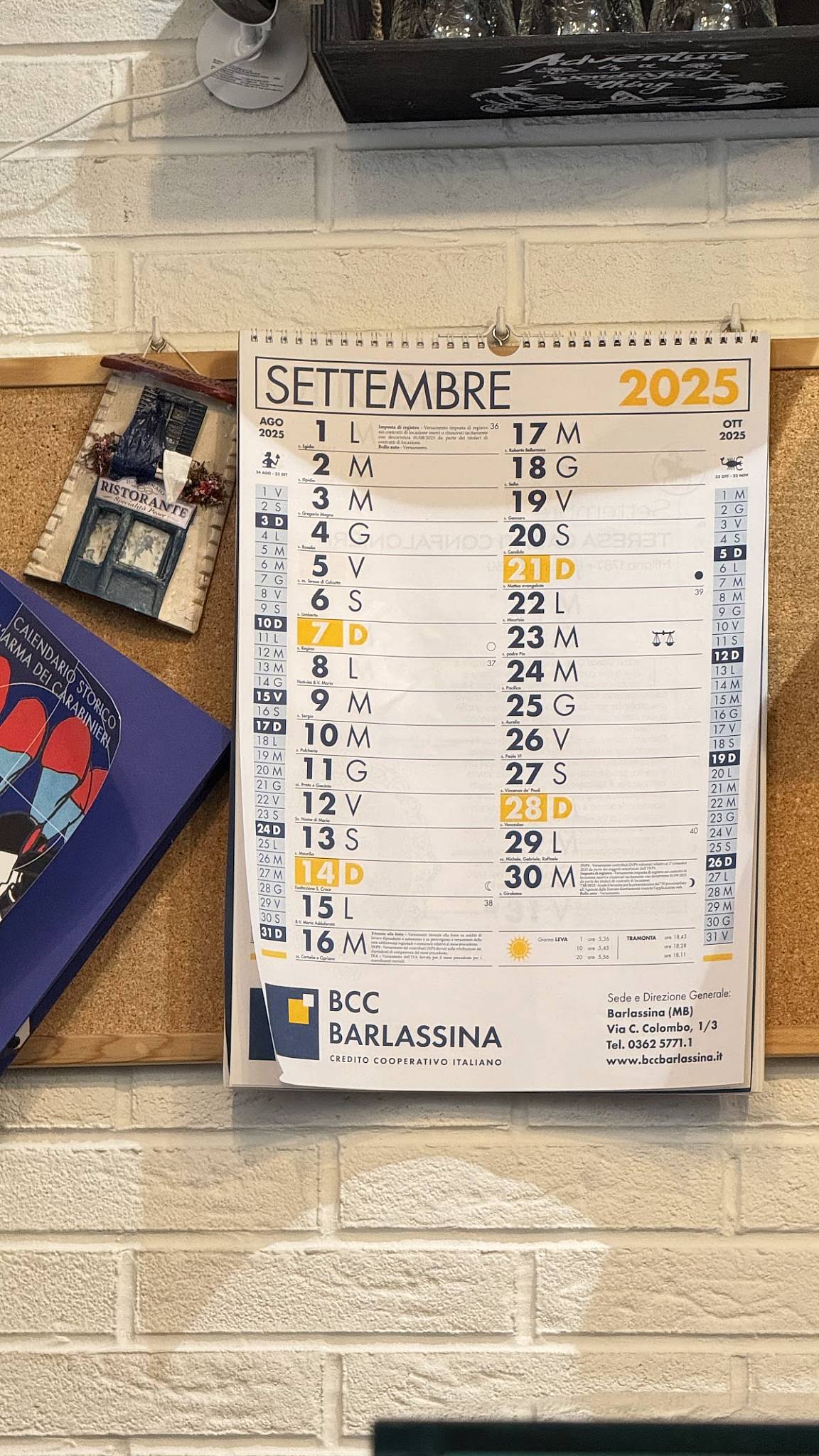 Menu di Amore e Gusto 
