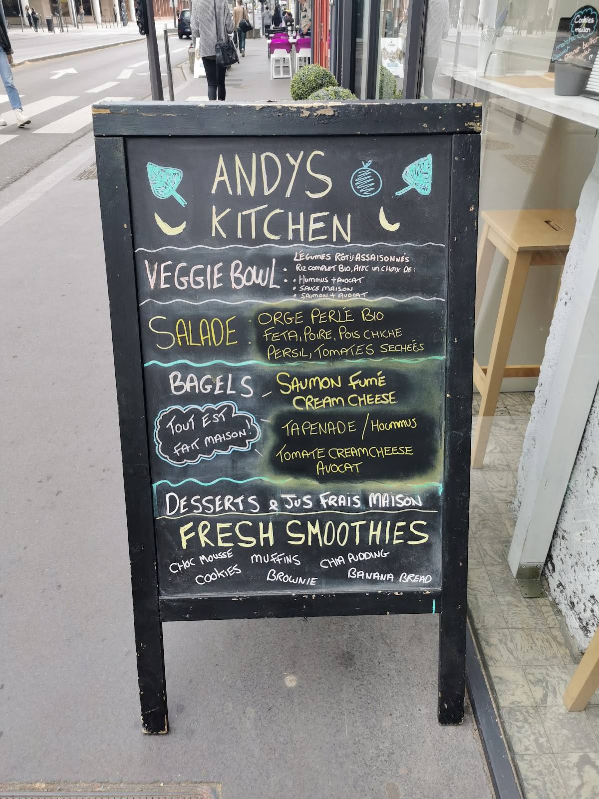 Menu de Andy's Kitchen