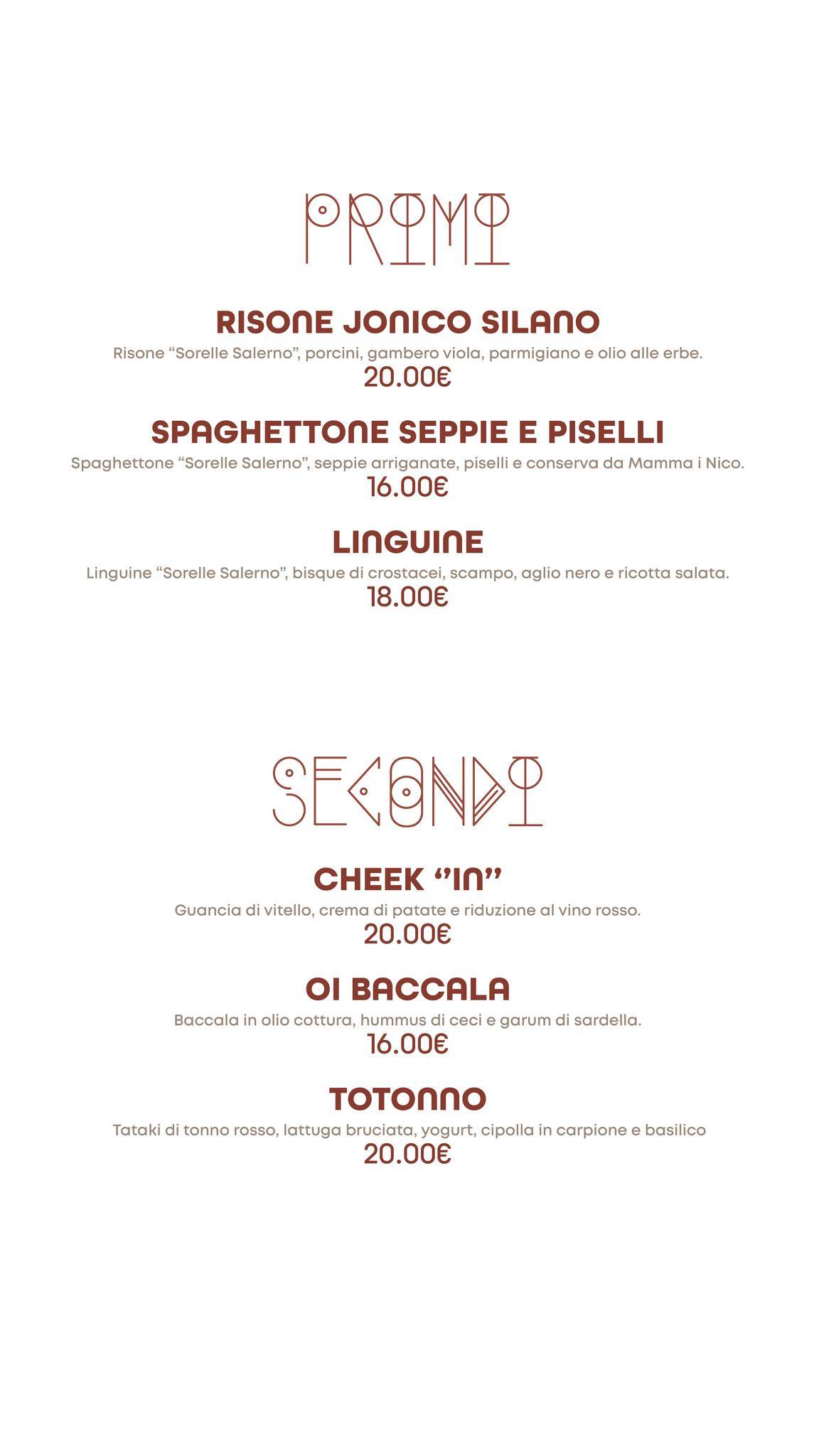 Menu di Anima Beach Club & Urban 