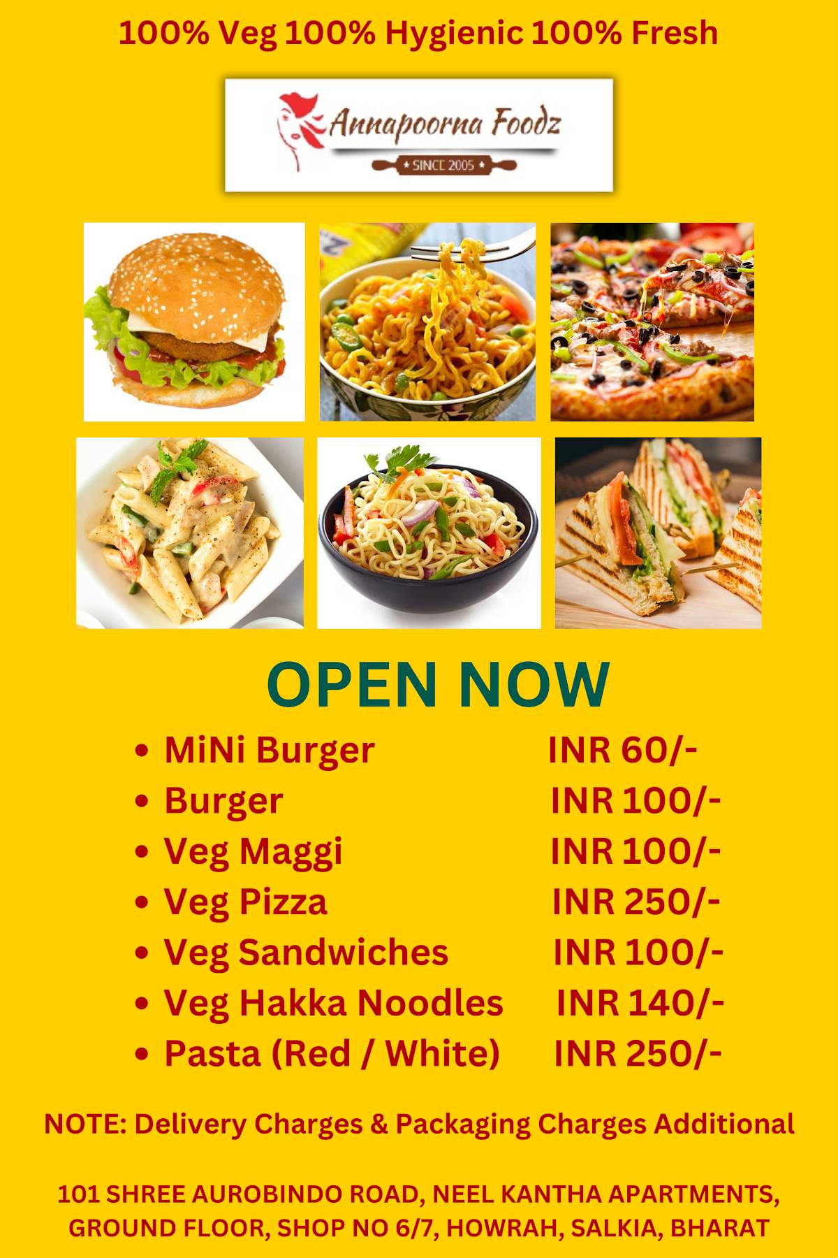 Annapoorna Foodz (Take Away) menu
