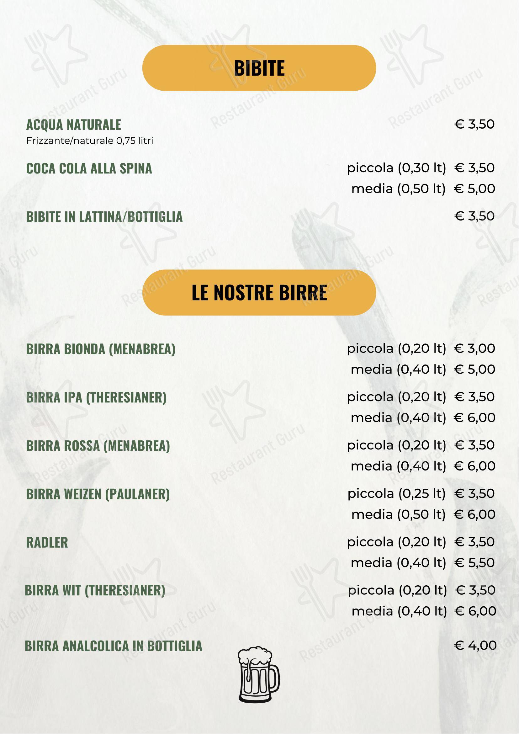 Menu per Antichi Sapori Dolo ristorante