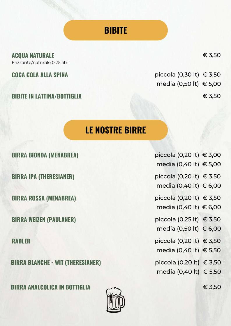 Menu di Antichi Sapori Dolo 