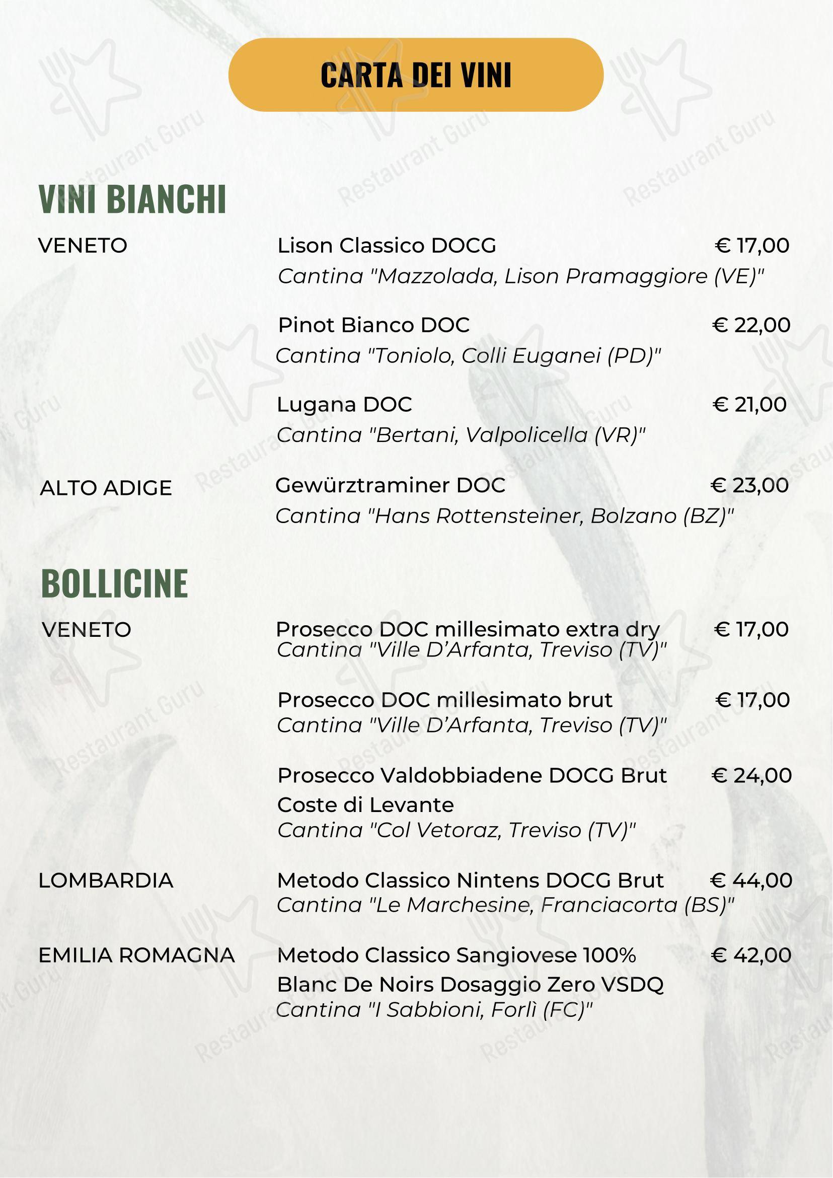 Menu per Antichi Sapori Dolo in Dolo