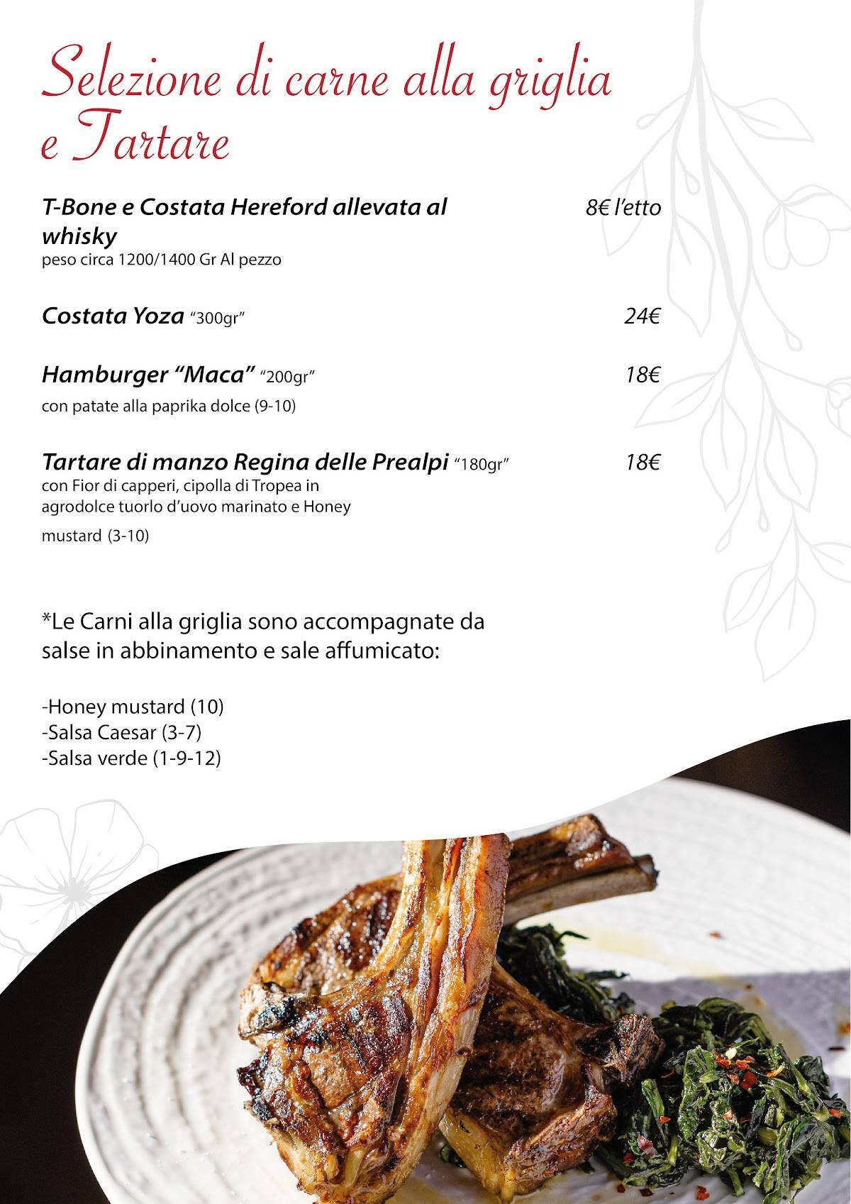 Menu di Agriturismo Corte in Fiore 