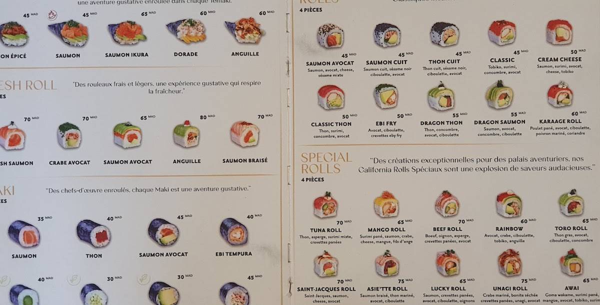 Menu de Asie’tte