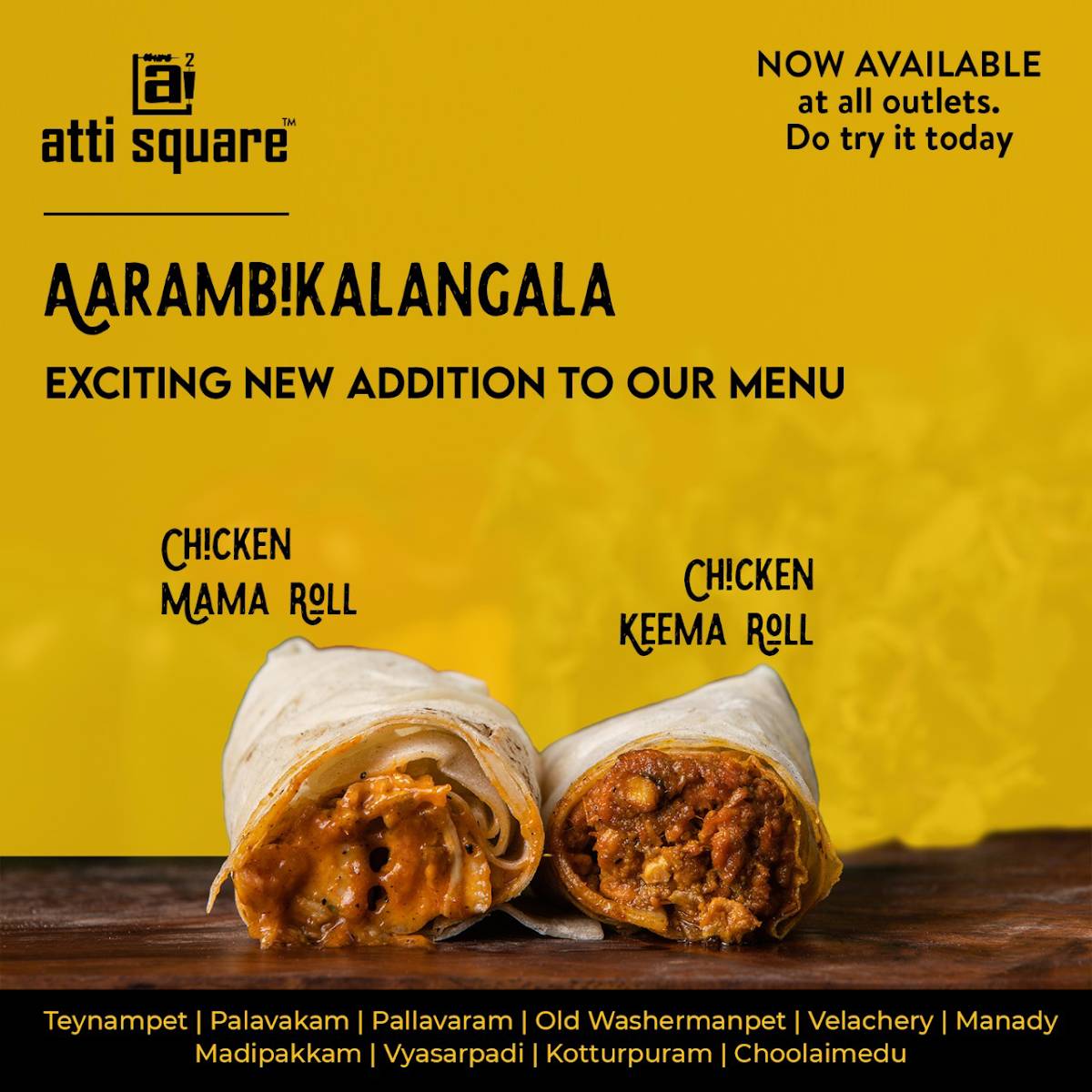 Atti Square - Teynampet menu