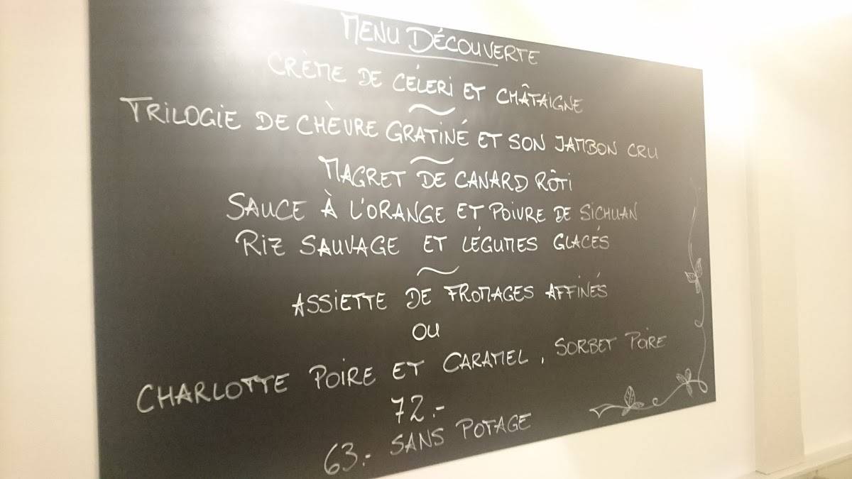 Menu de Auberge du Tilleul
