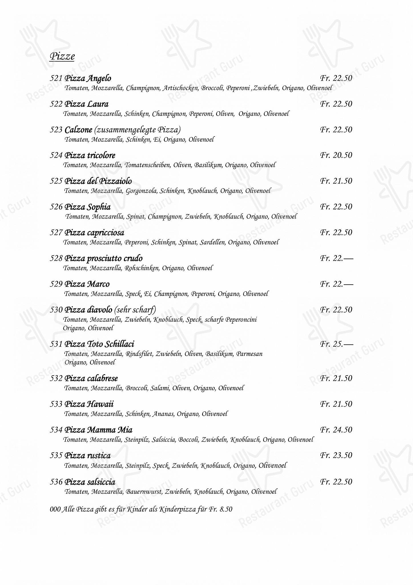 Boronia Catering Menu Pack per Römerhof Augst pizzeria