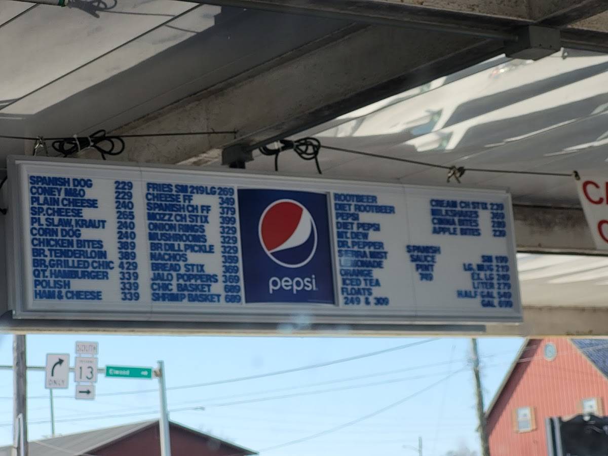 Menu At B-K Rootbeer Restaurant, Wabash