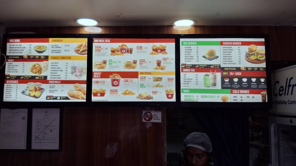 BNB menu