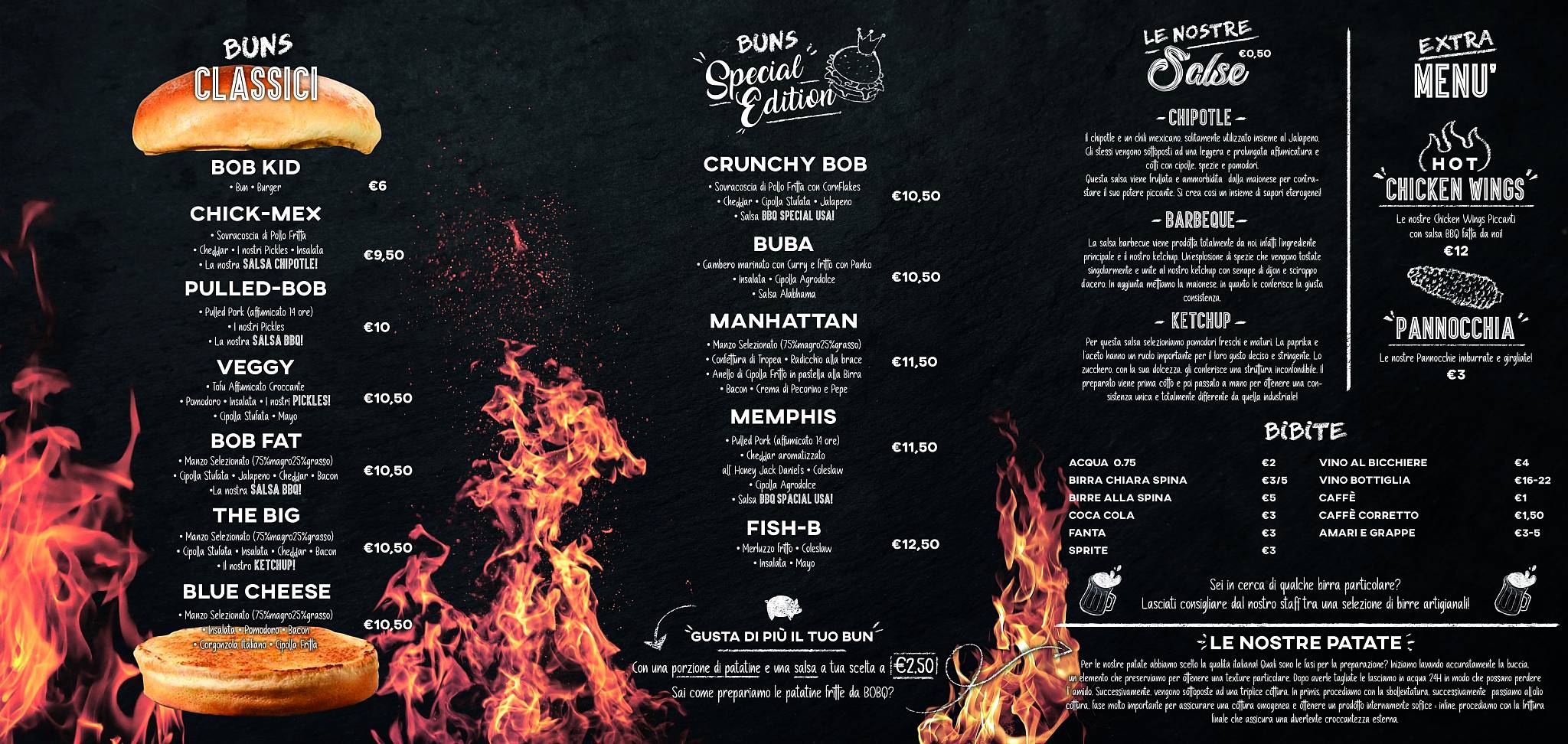 Menu di BOBQ Hamburgeria Birreria Gourmet 