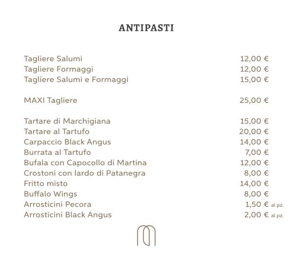 Menu di BRACÌA - Tagli e Distillati 