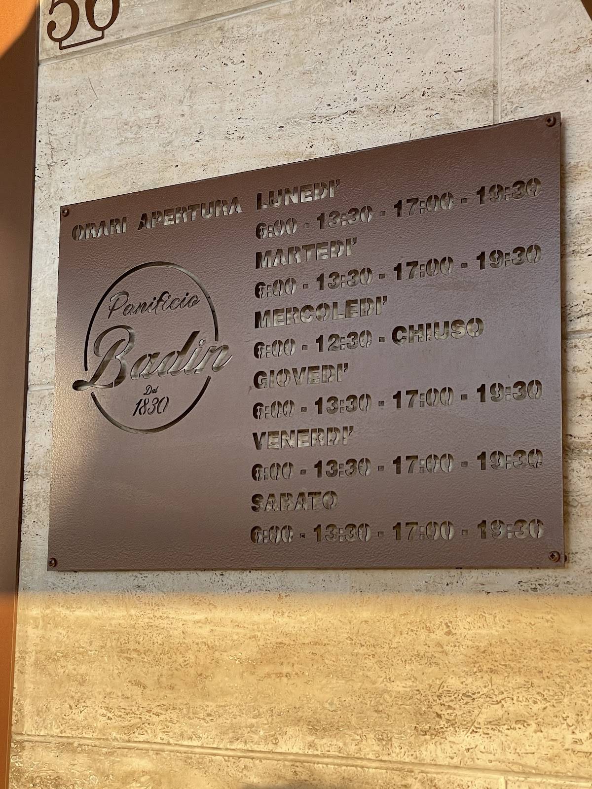 Menu di Badin Raffaele 