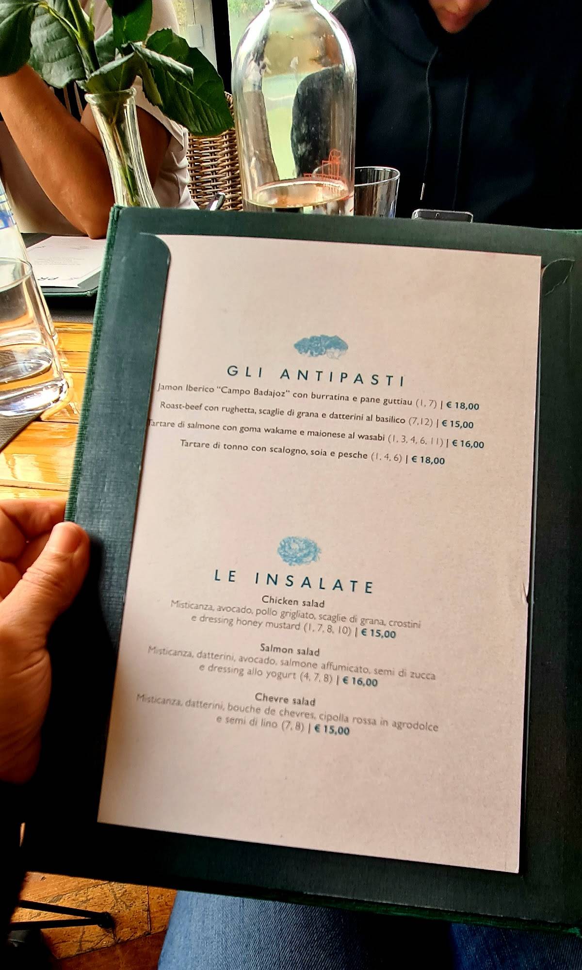 Menu di Baja Ristorante Lounge Bar Roma 