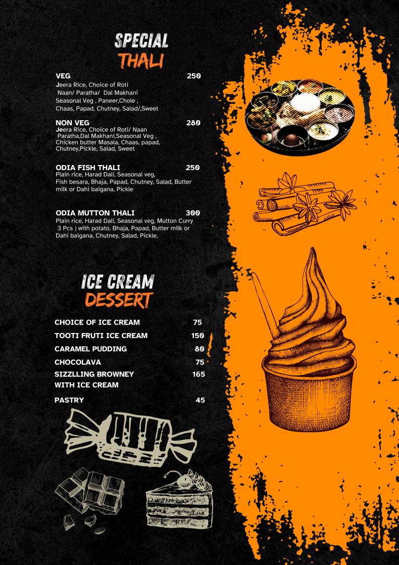 Vatika Garden Restaurant menu