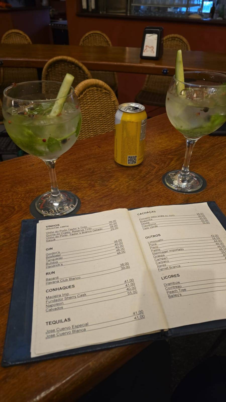 Bar Balcão cardápio