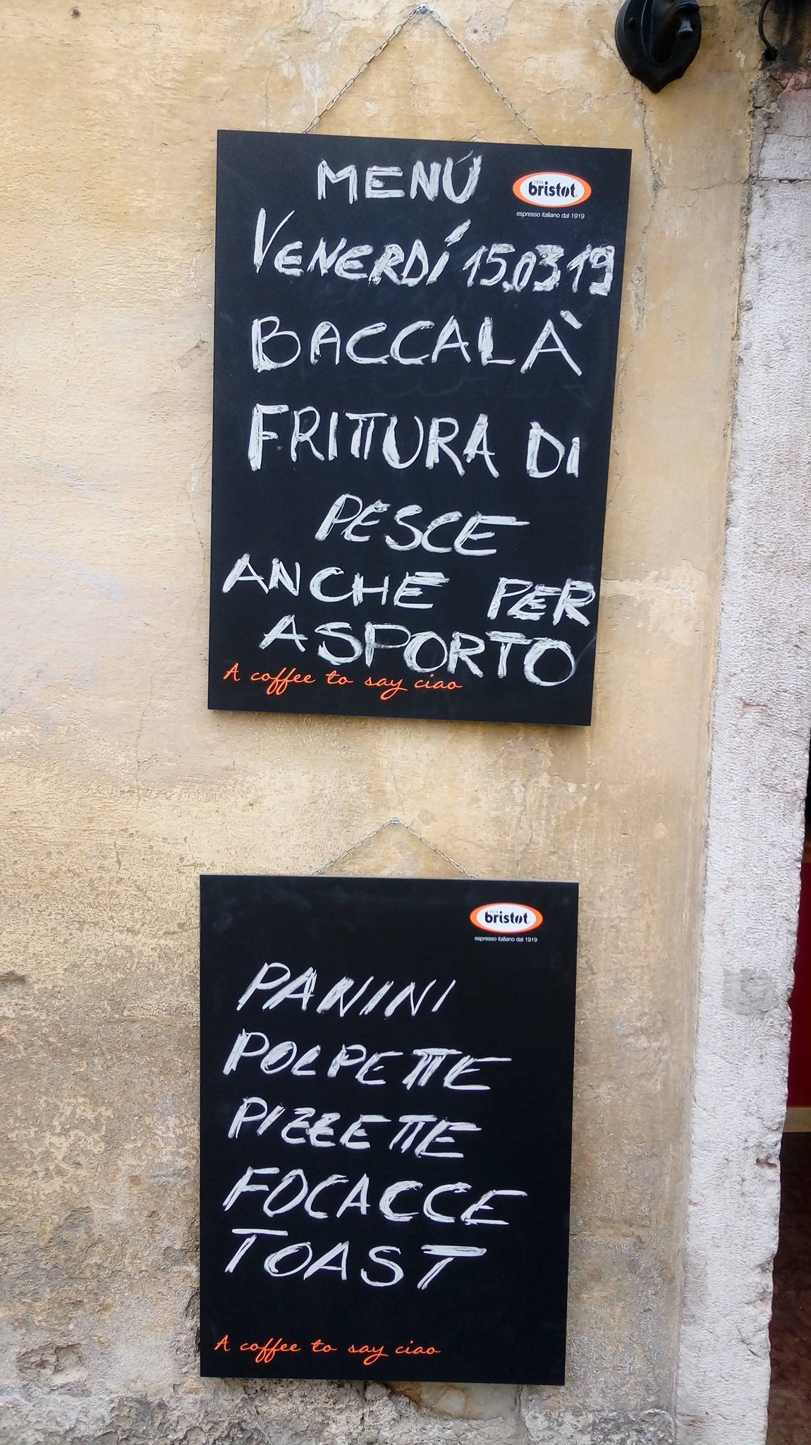 Menu di Bar Alpini 