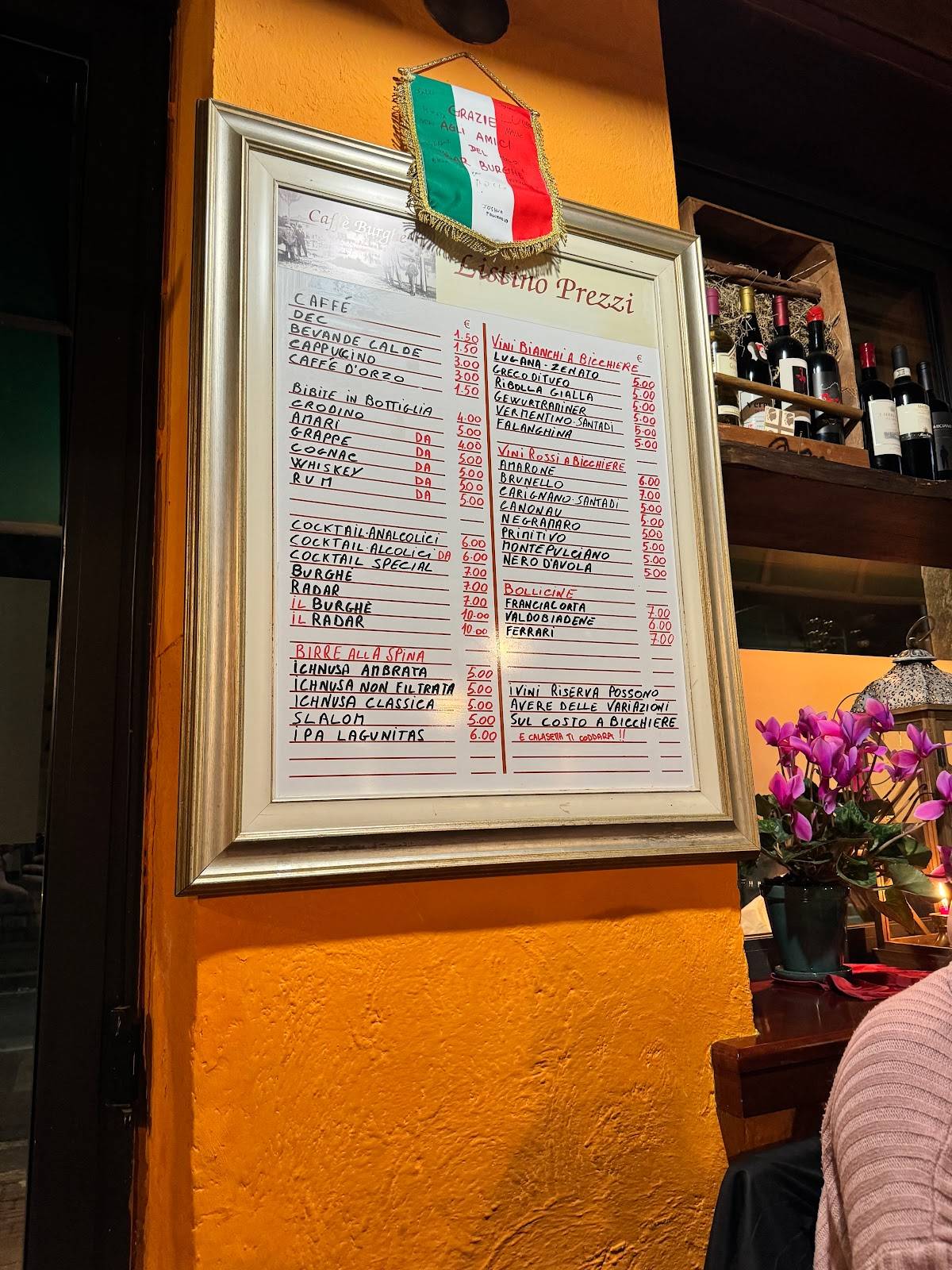 Menu de Bar Burghè