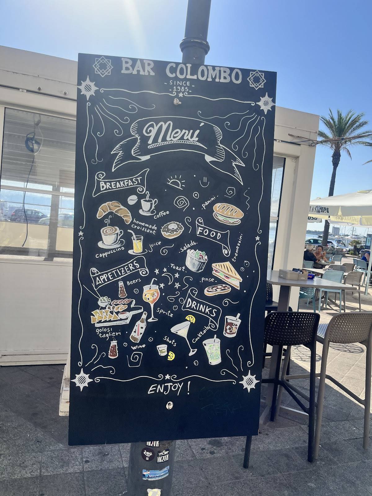 Menu di Bar Colombo 