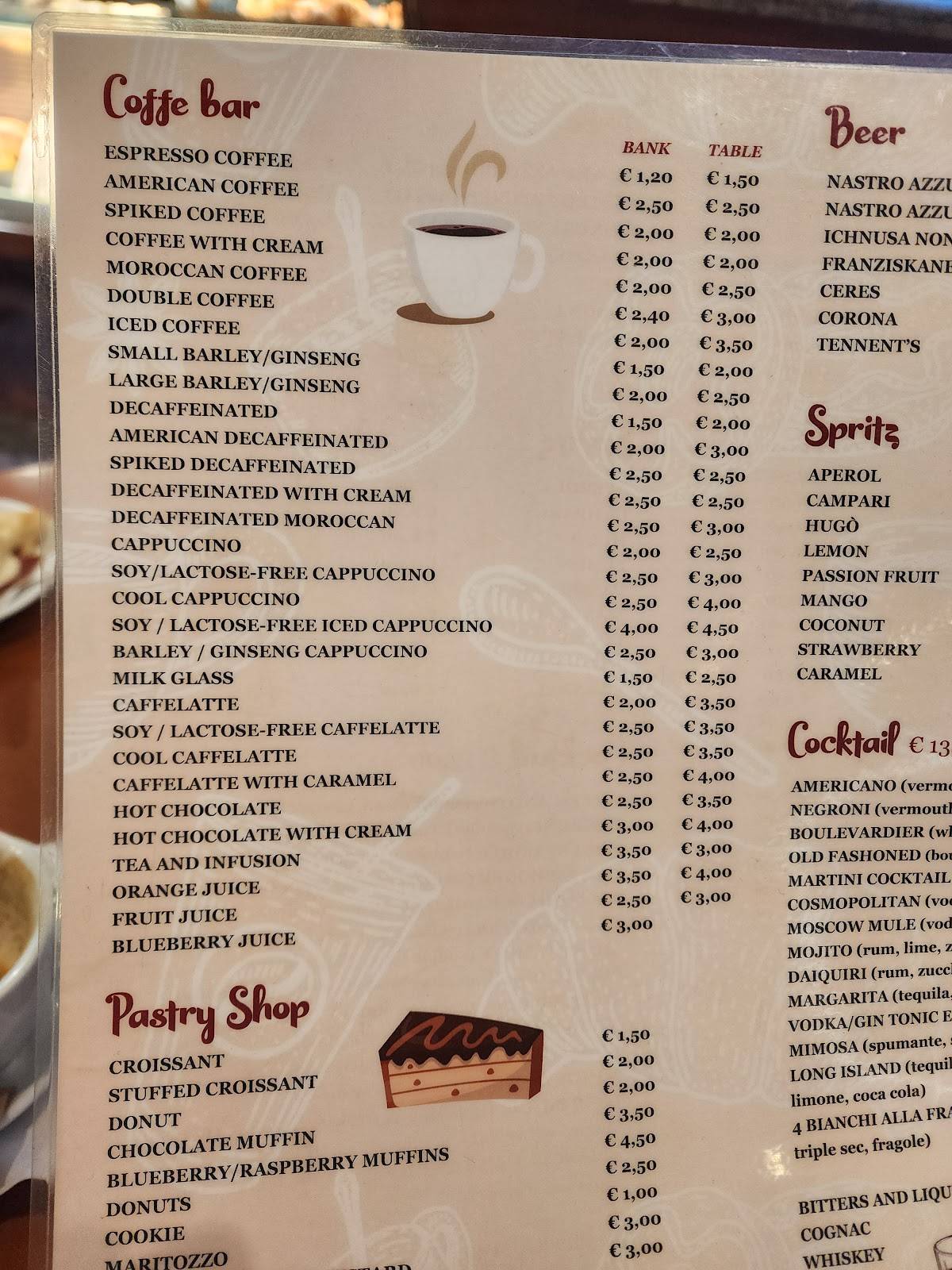 Menu de Bar Galeone152