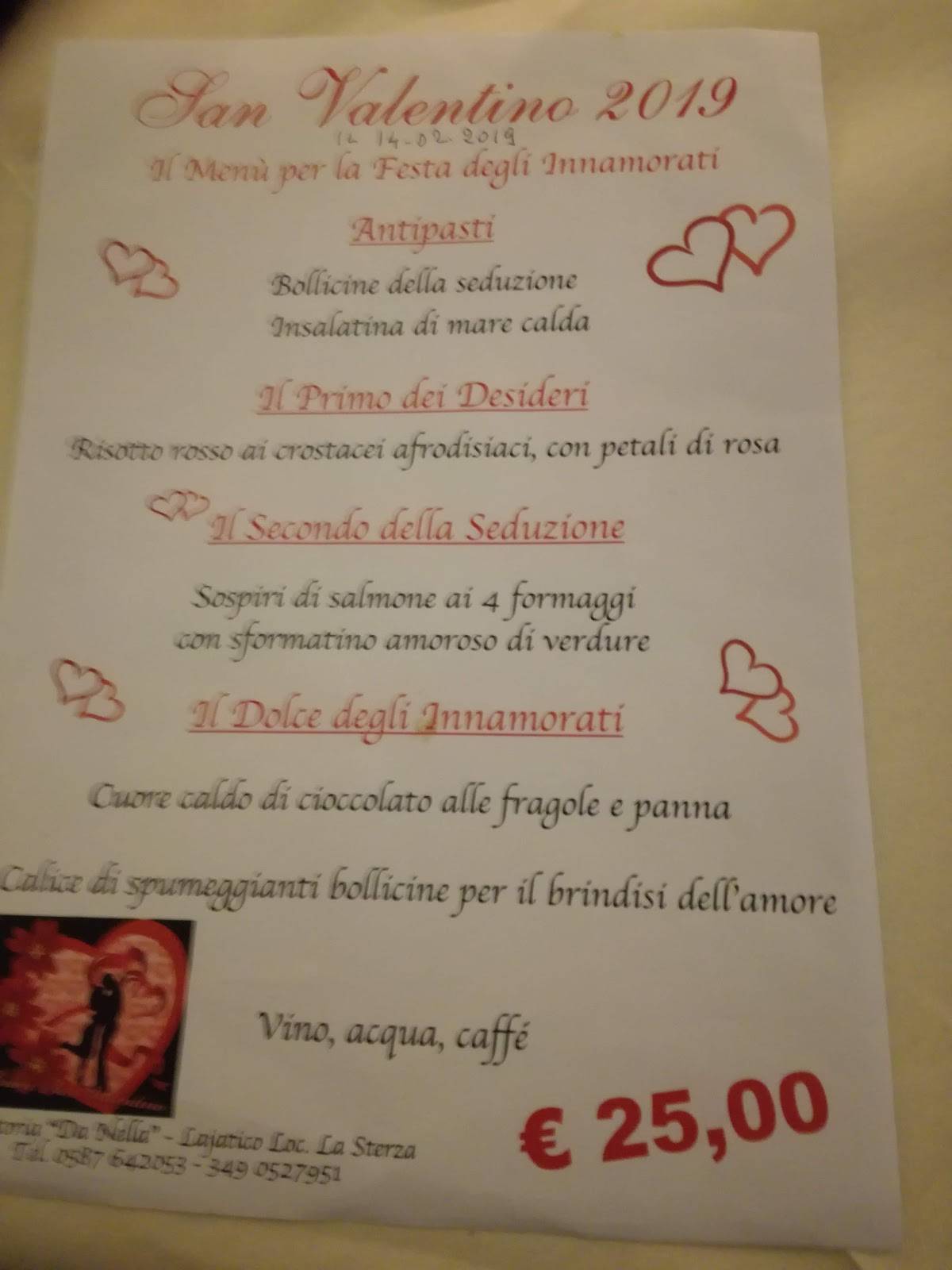 Menu di Bar Trattoria da Nella 
