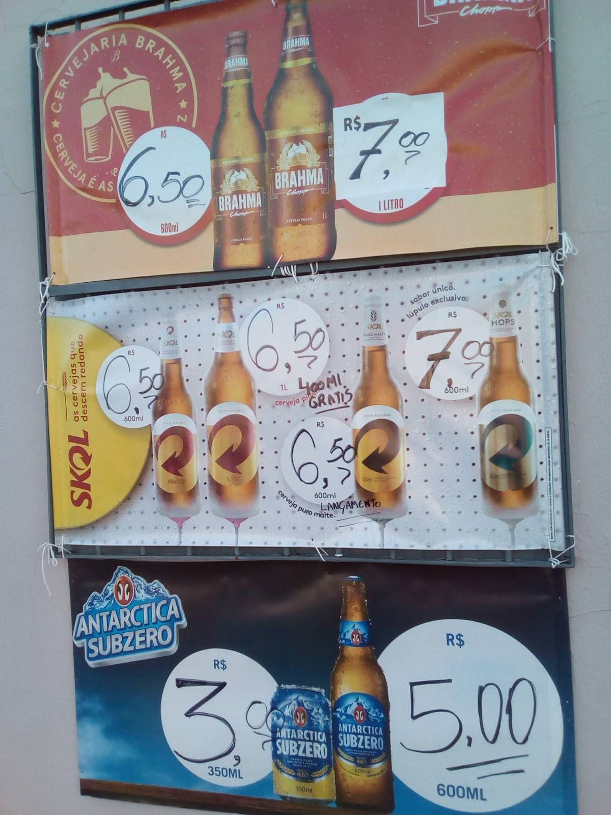 Bar e Mercearia América Jau cardápio