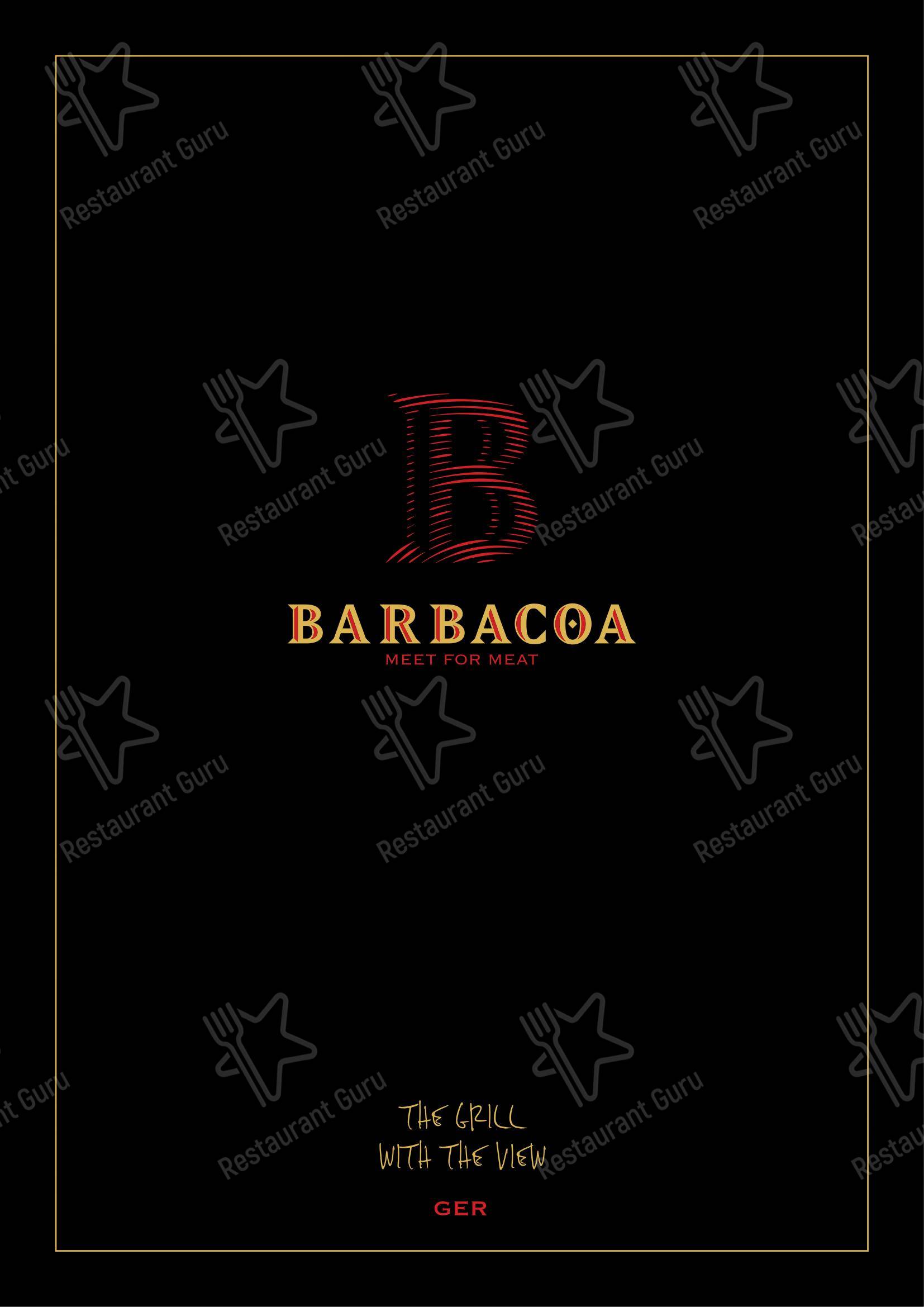 Barbacoa in Fiume - 菜单