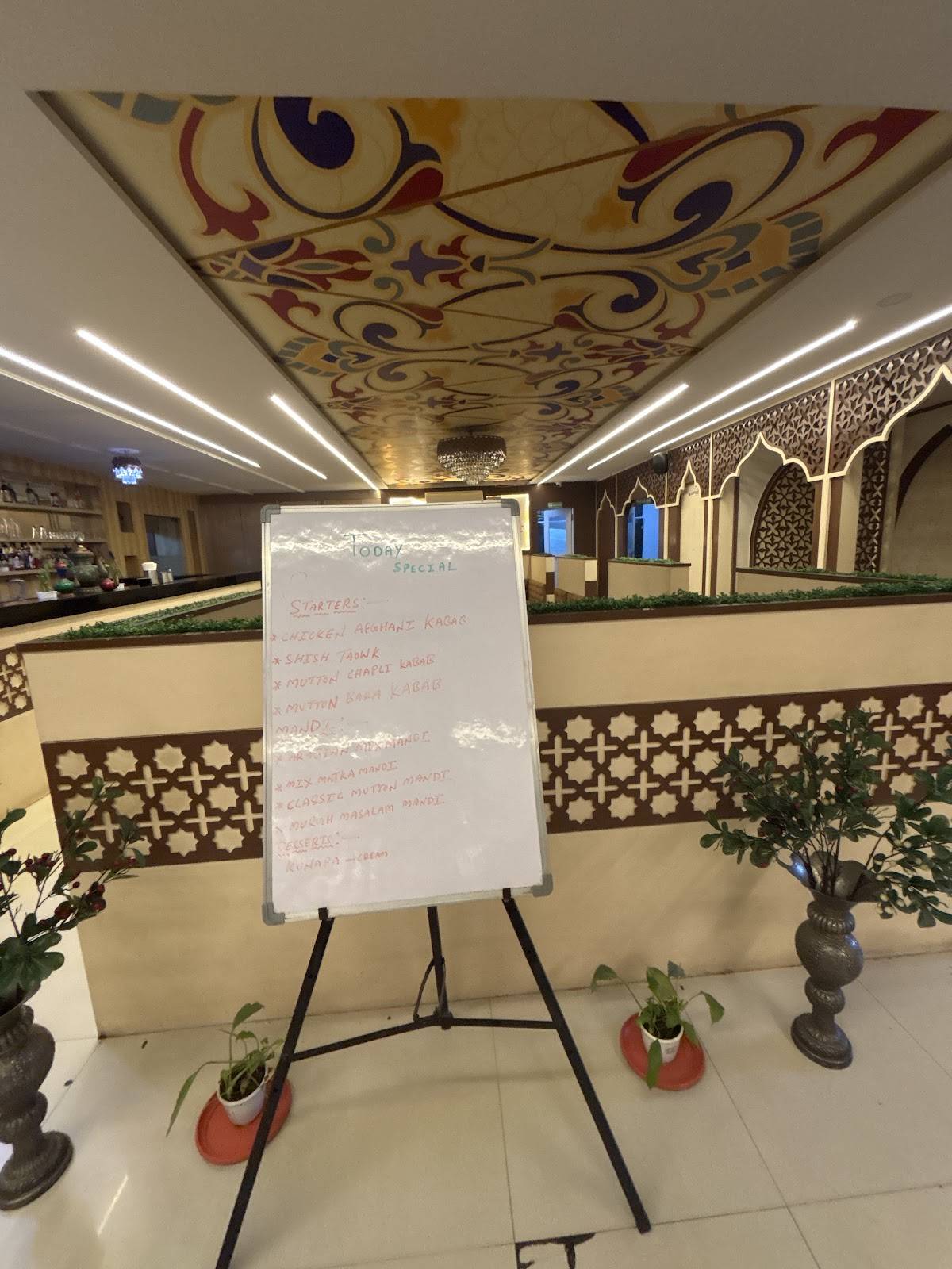 Barkaas Arabic Restaurant Kompally menu